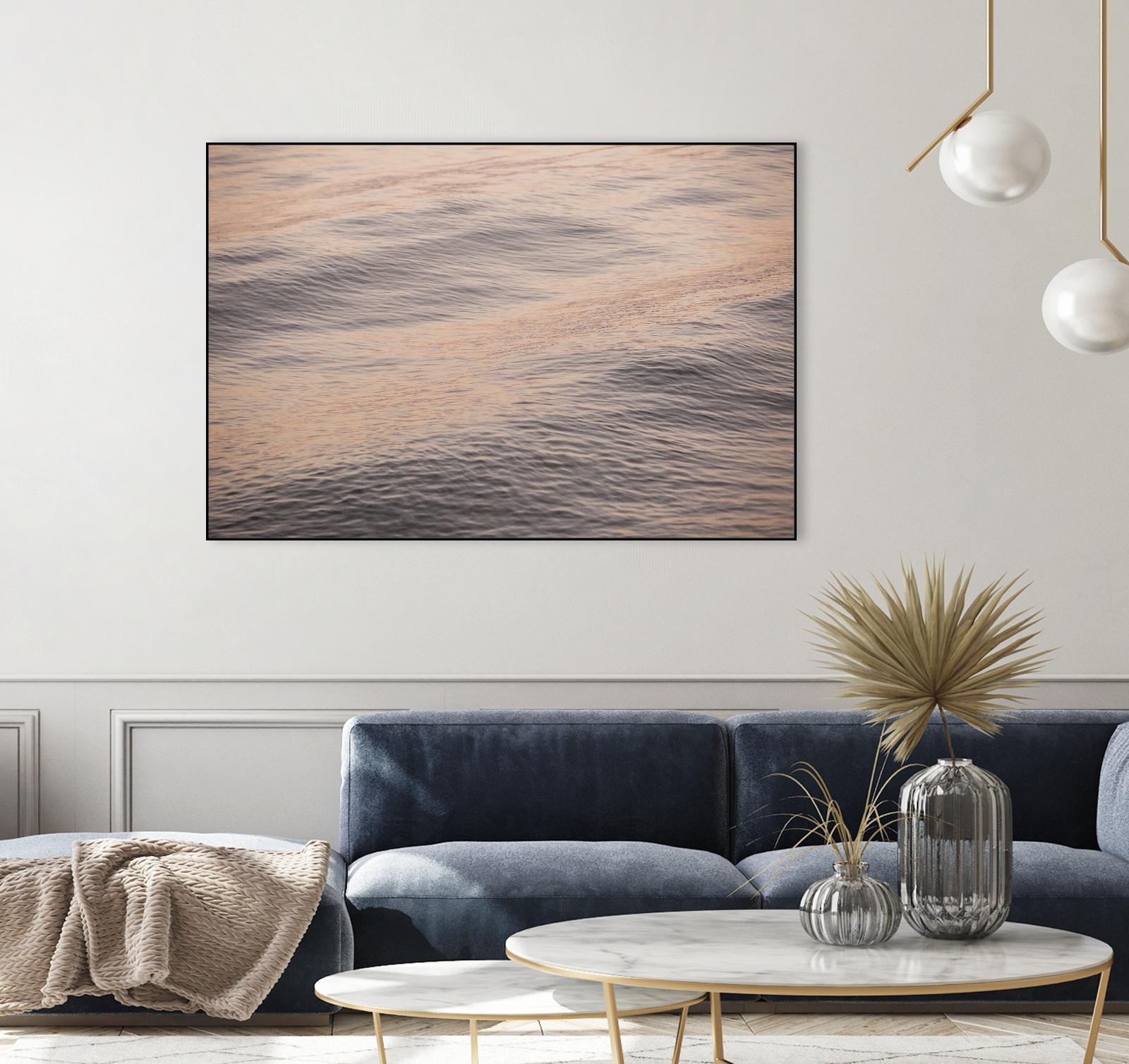 Peach Blooms by Aaron Matheson on GIANT ART - blue sea scene