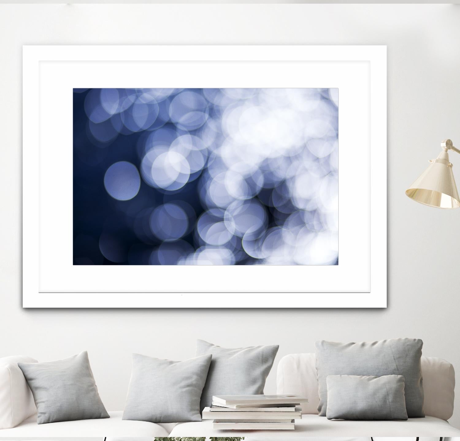 Sapphire Dreams by Aaron Matheson on GIANT ART - white abstract