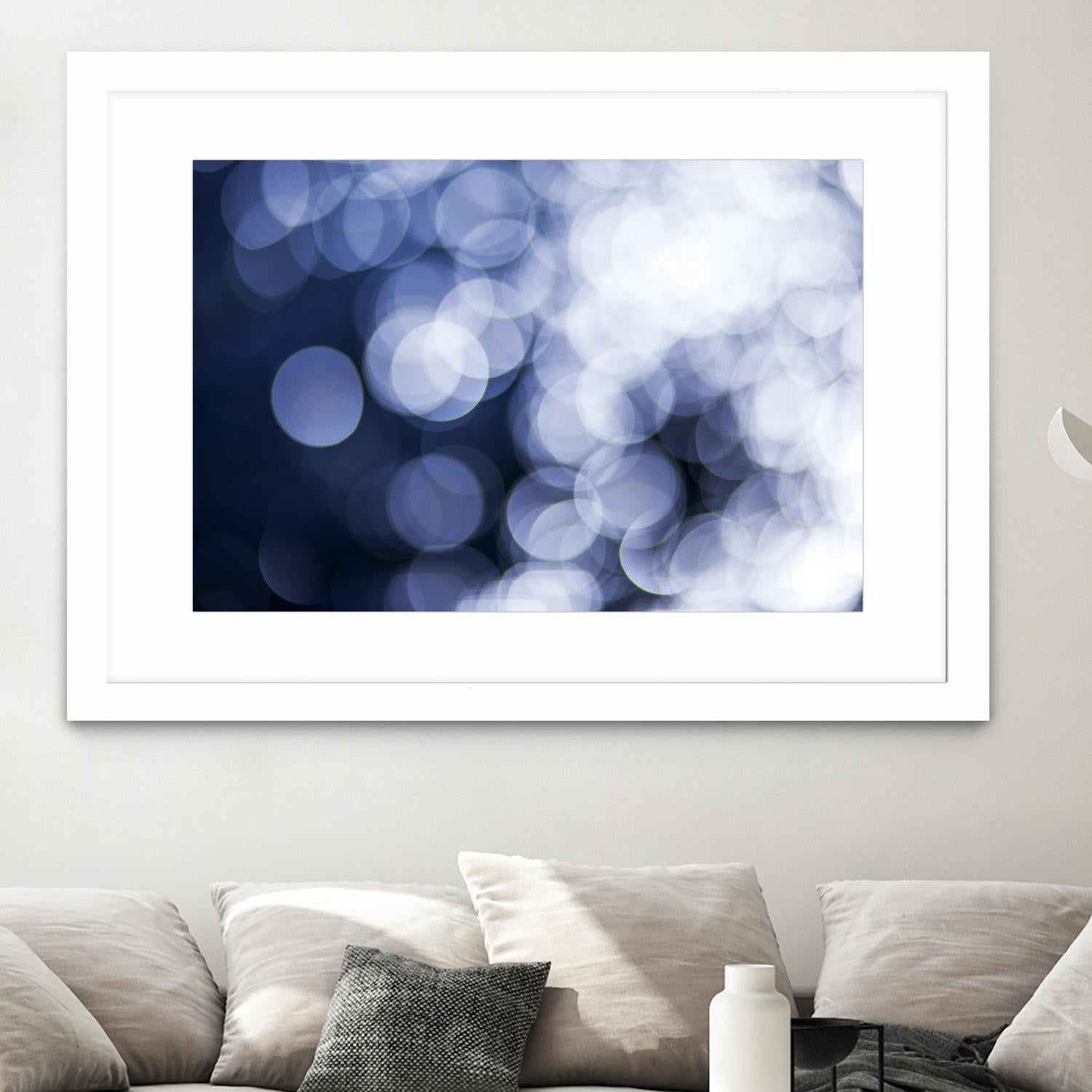 Sapphire Dreams by Aaron Matheson on GIANT ART - white abstract