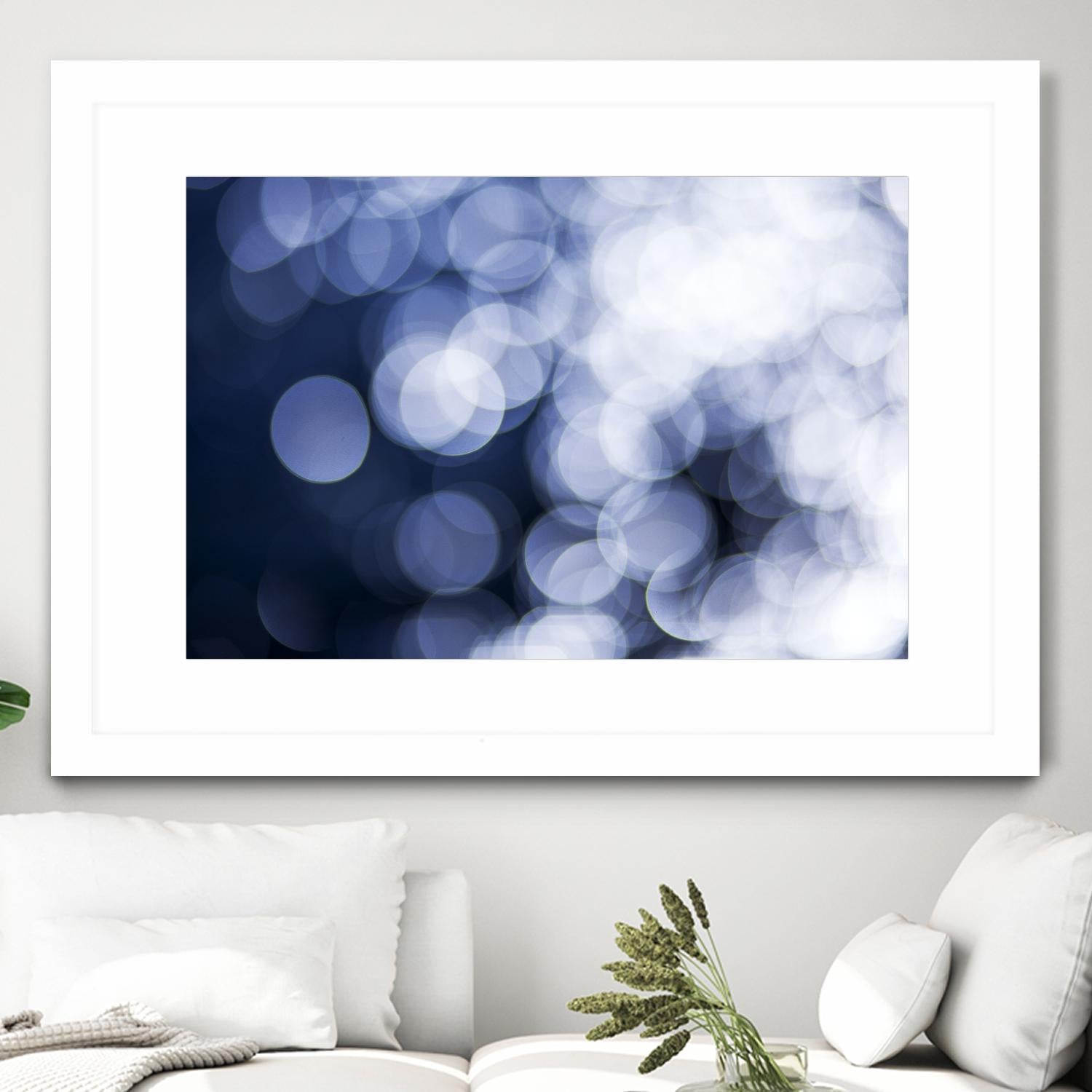 Sapphire Dreams by Aaron Matheson on GIANT ART - white abstract