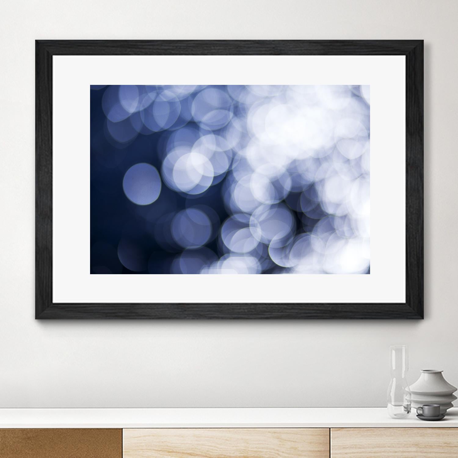 Sapphire Dreams by Aaron Matheson on GIANT ART - white abstract