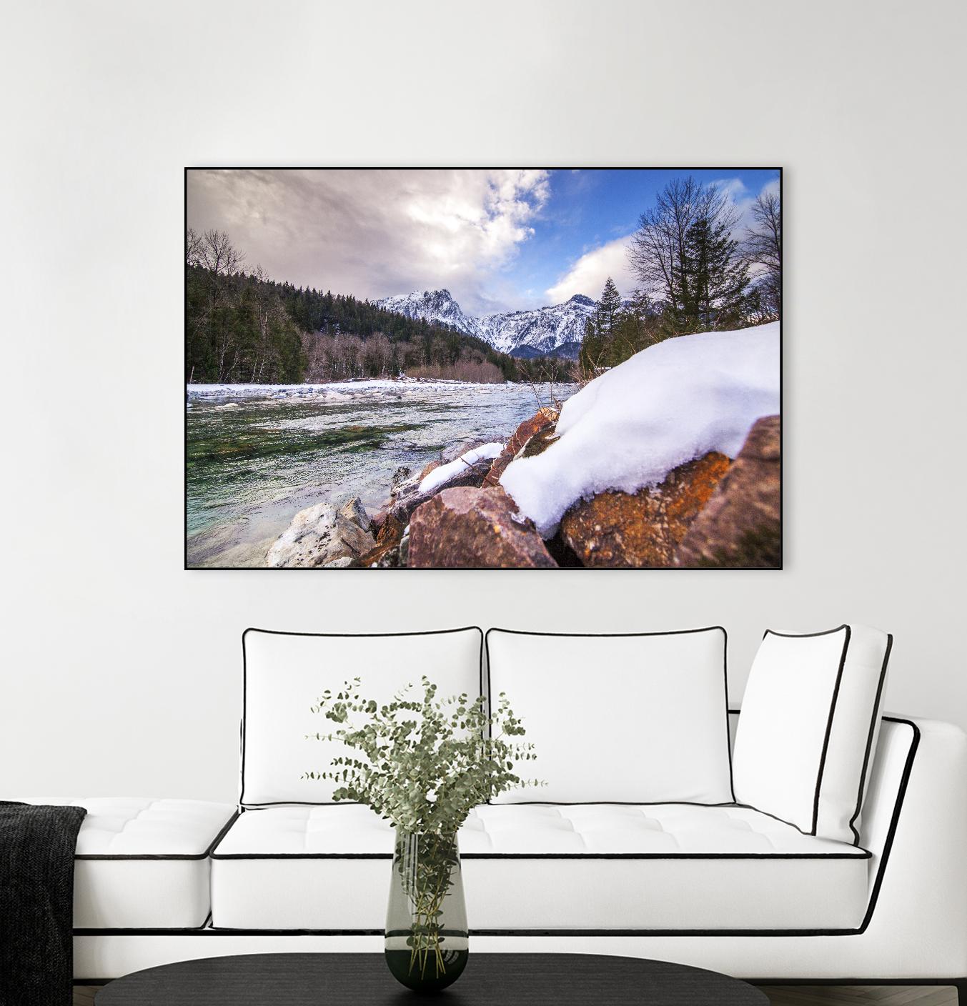 Snow Capped Days by Aaron Matheson on GIANT ART - white landscape