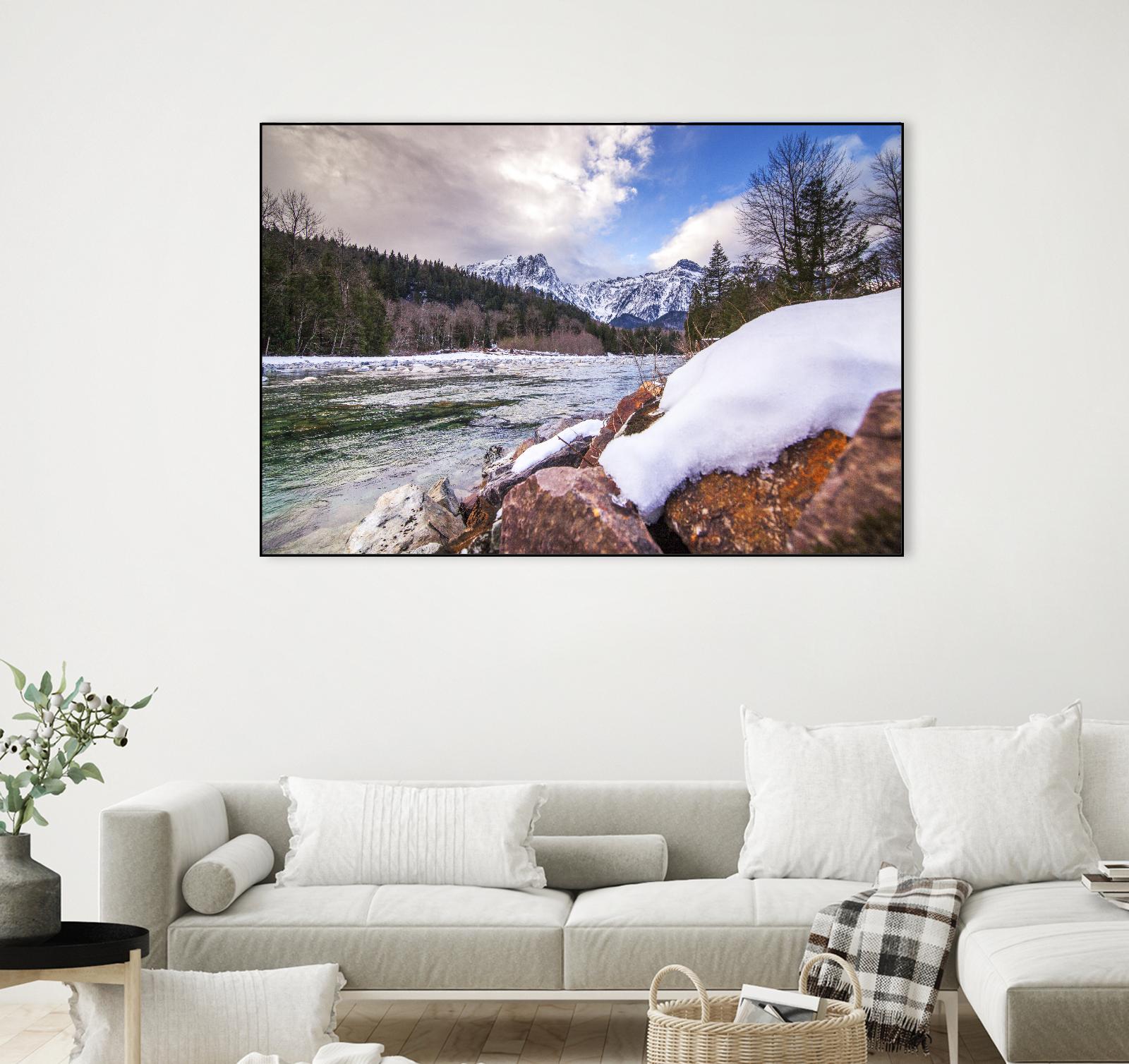 Snow Capped Days by Aaron Matheson on GIANT ART - white landscape