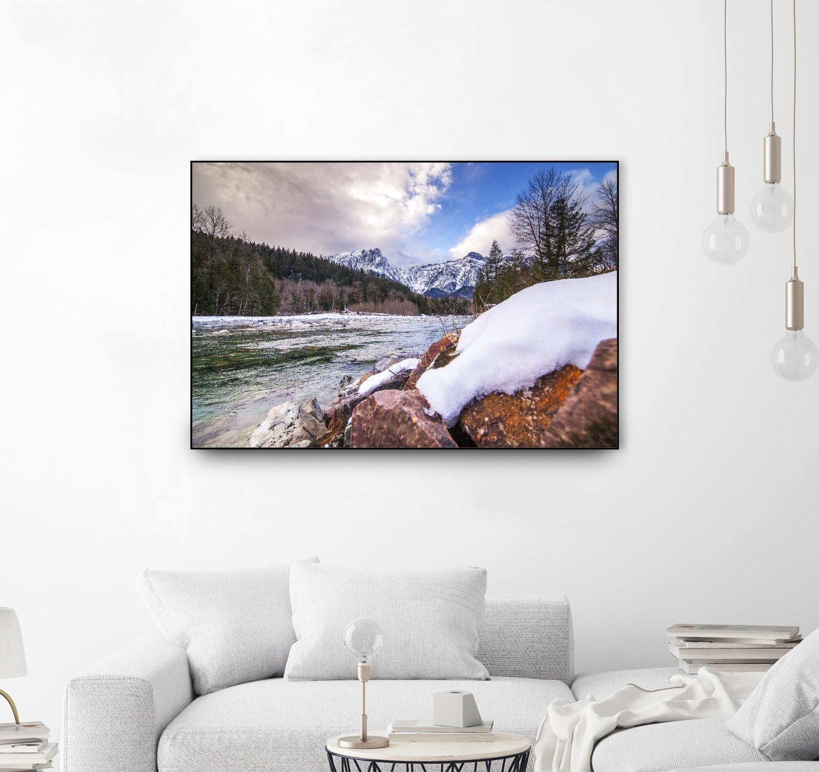 Snow Capped Days by Aaron Matheson on GIANT ART - white landscape