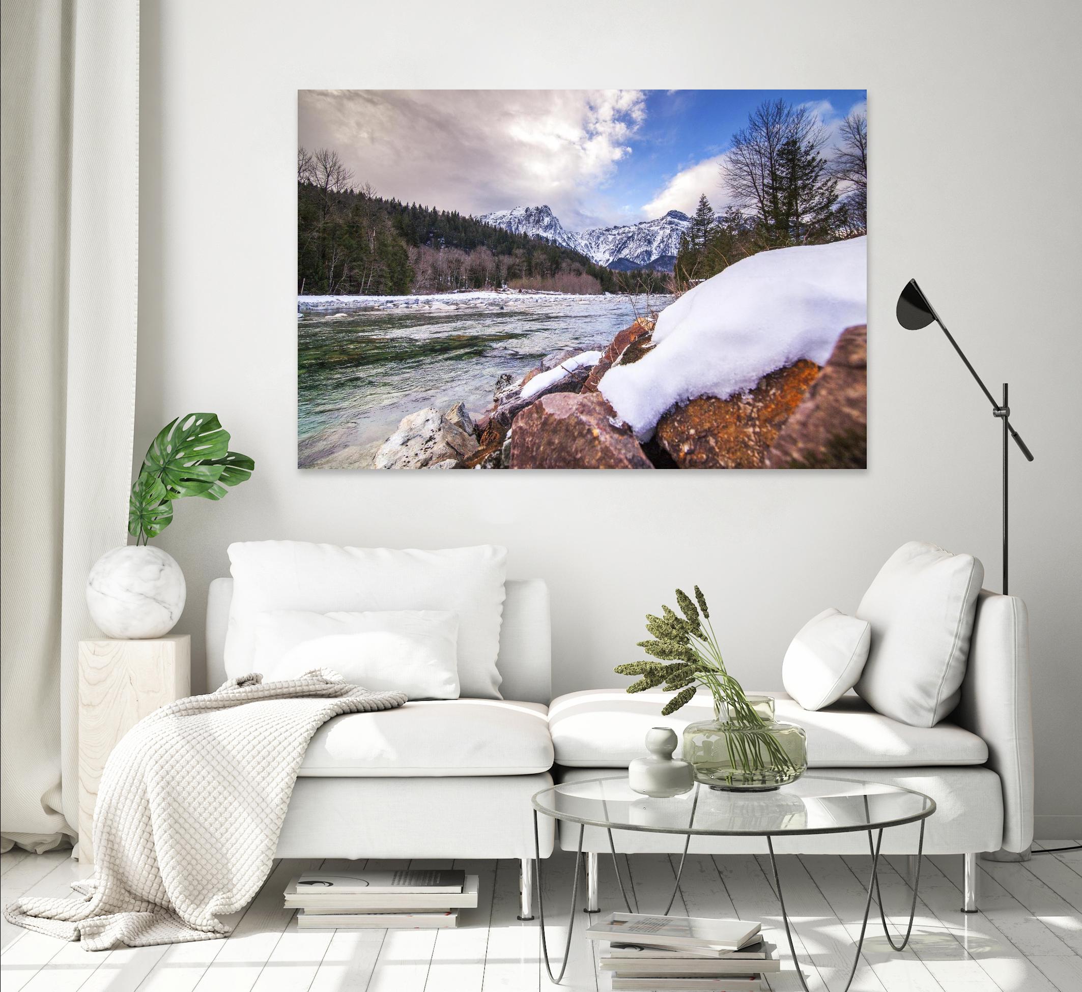 Snow Capped Days by Aaron Matheson on GIANT ART - white landscape