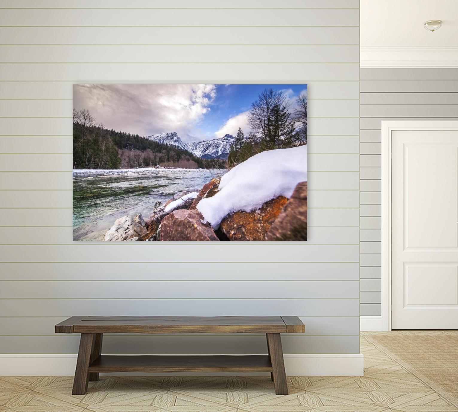 Snow Capped Days by Aaron Matheson on GIANT ART - white landscape