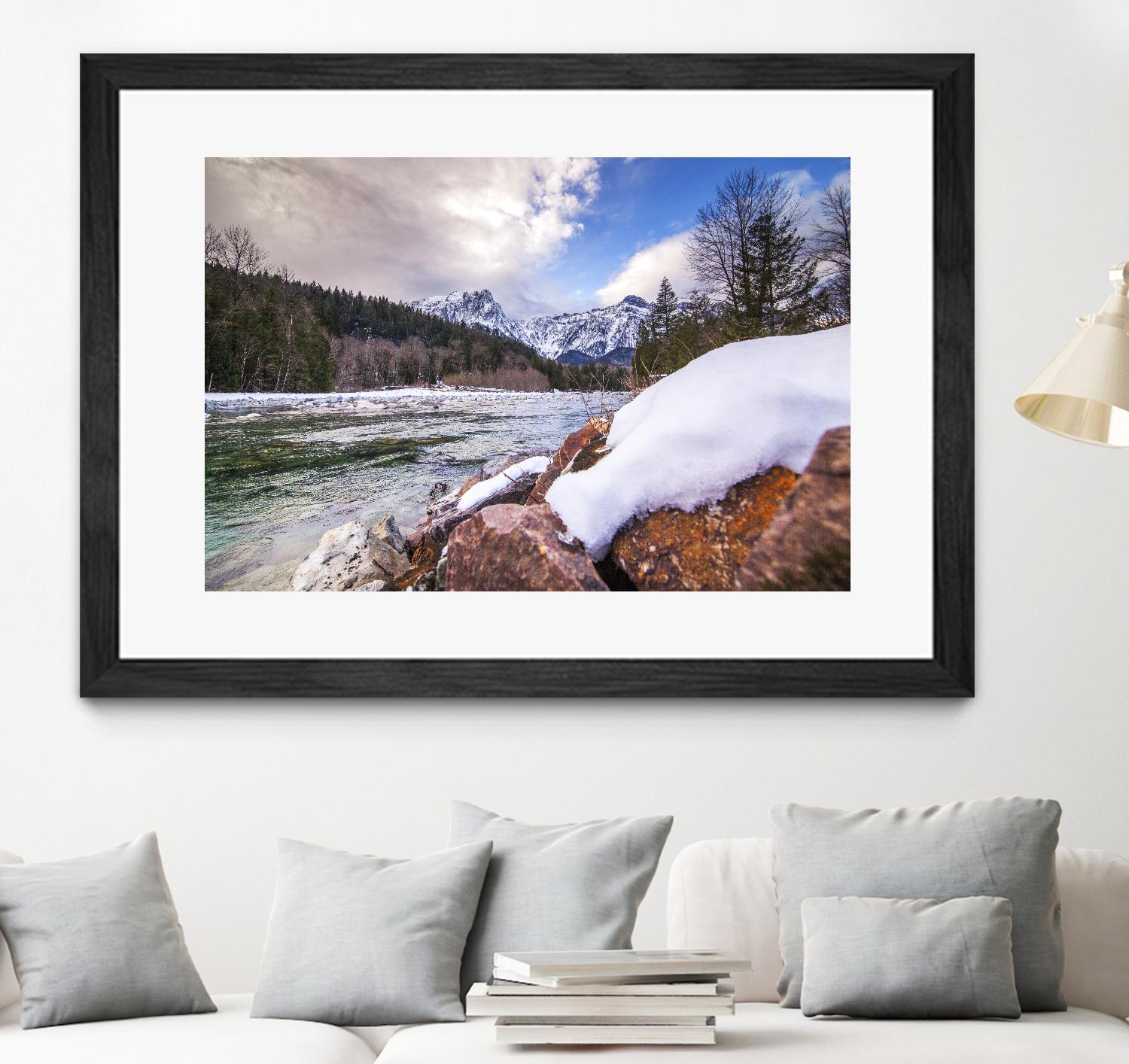 Snow Capped Days by Aaron Matheson on GIANT ART - white landscape