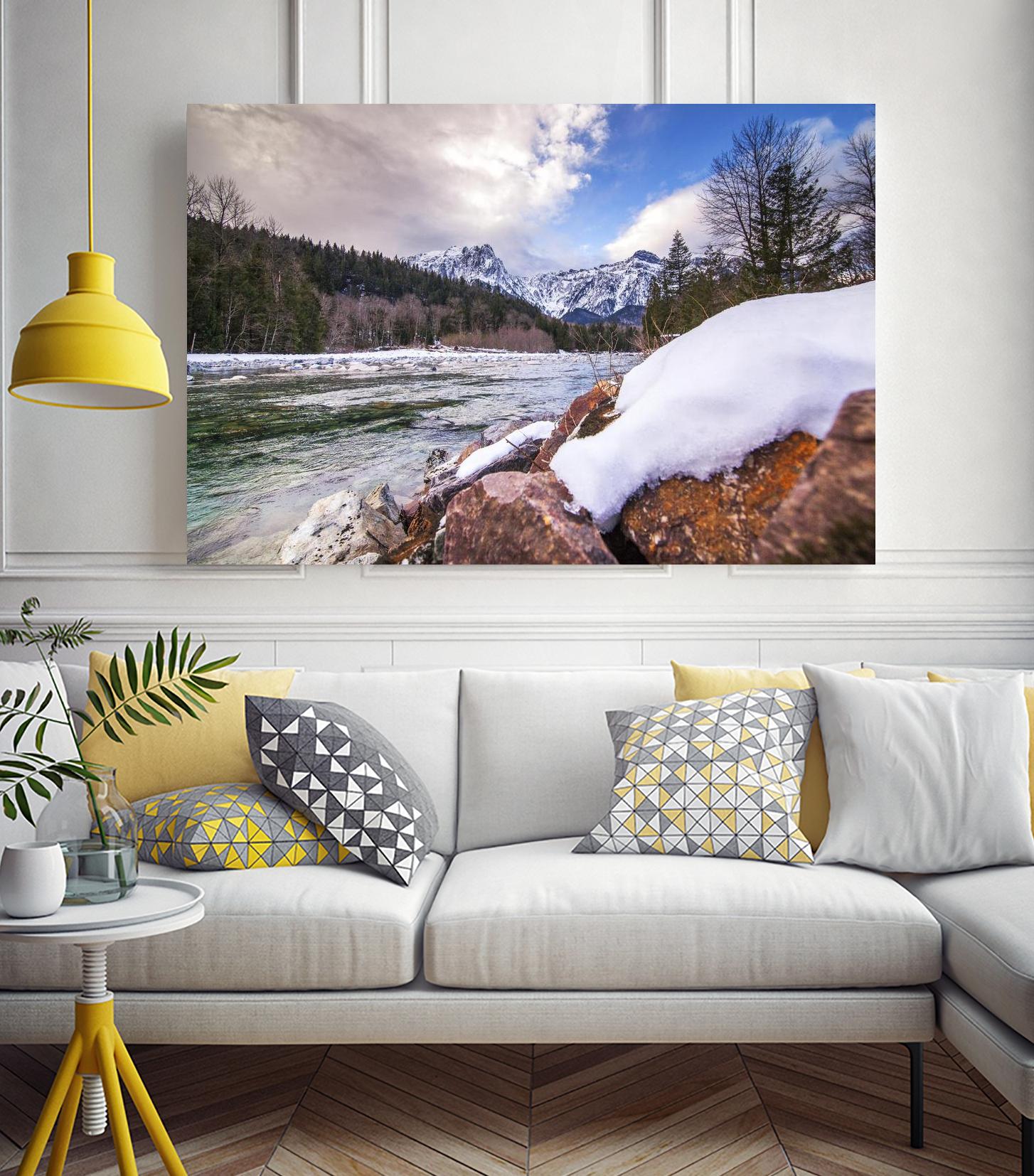Snow Capped Days by Aaron Matheson on GIANT ART - white landscape