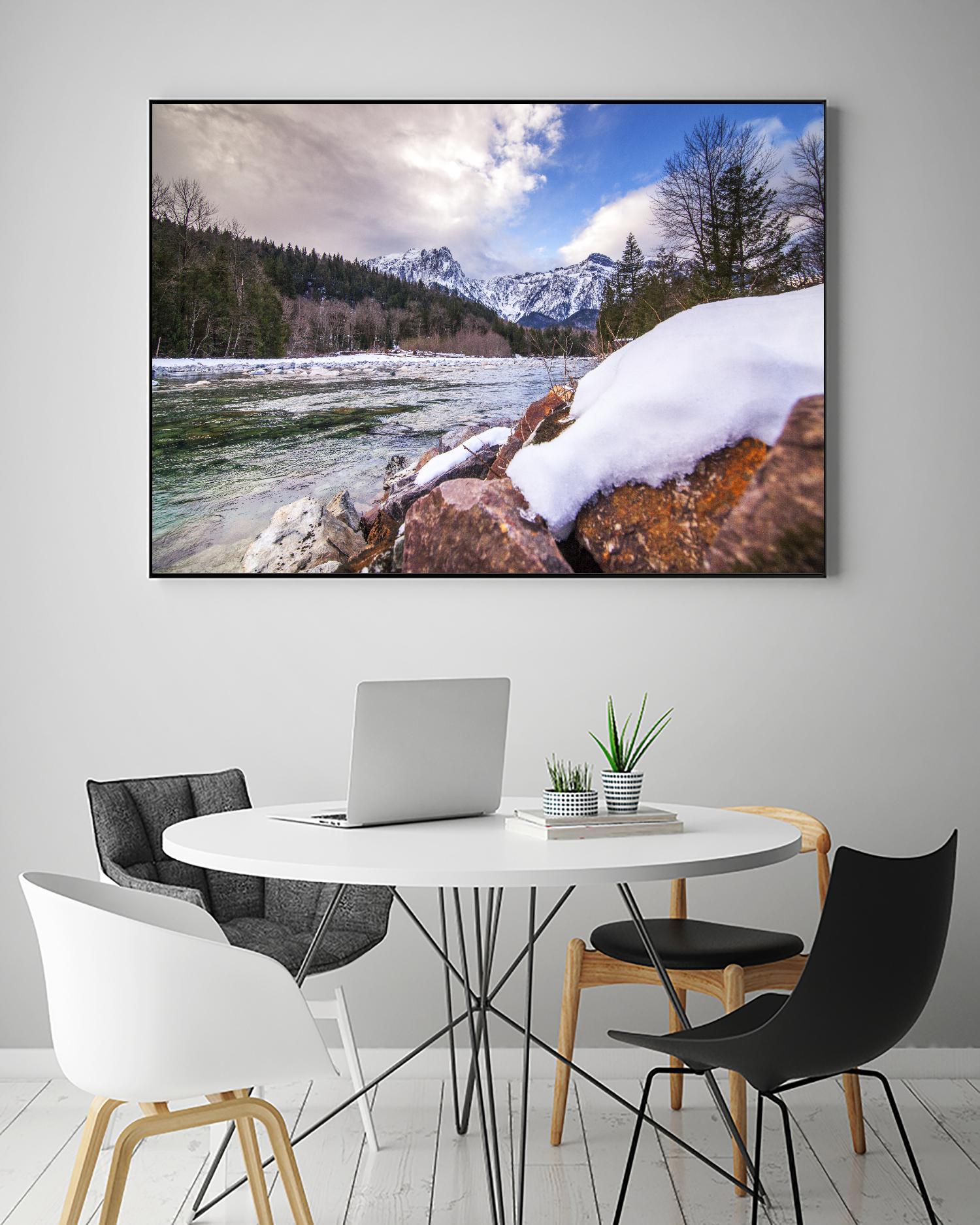 Snow Capped Days by Aaron Matheson on GIANT ART - white landscape