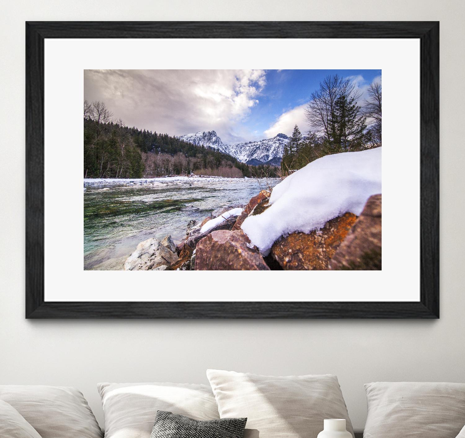 Snow Capped Days by Aaron Matheson on GIANT ART - white landscape