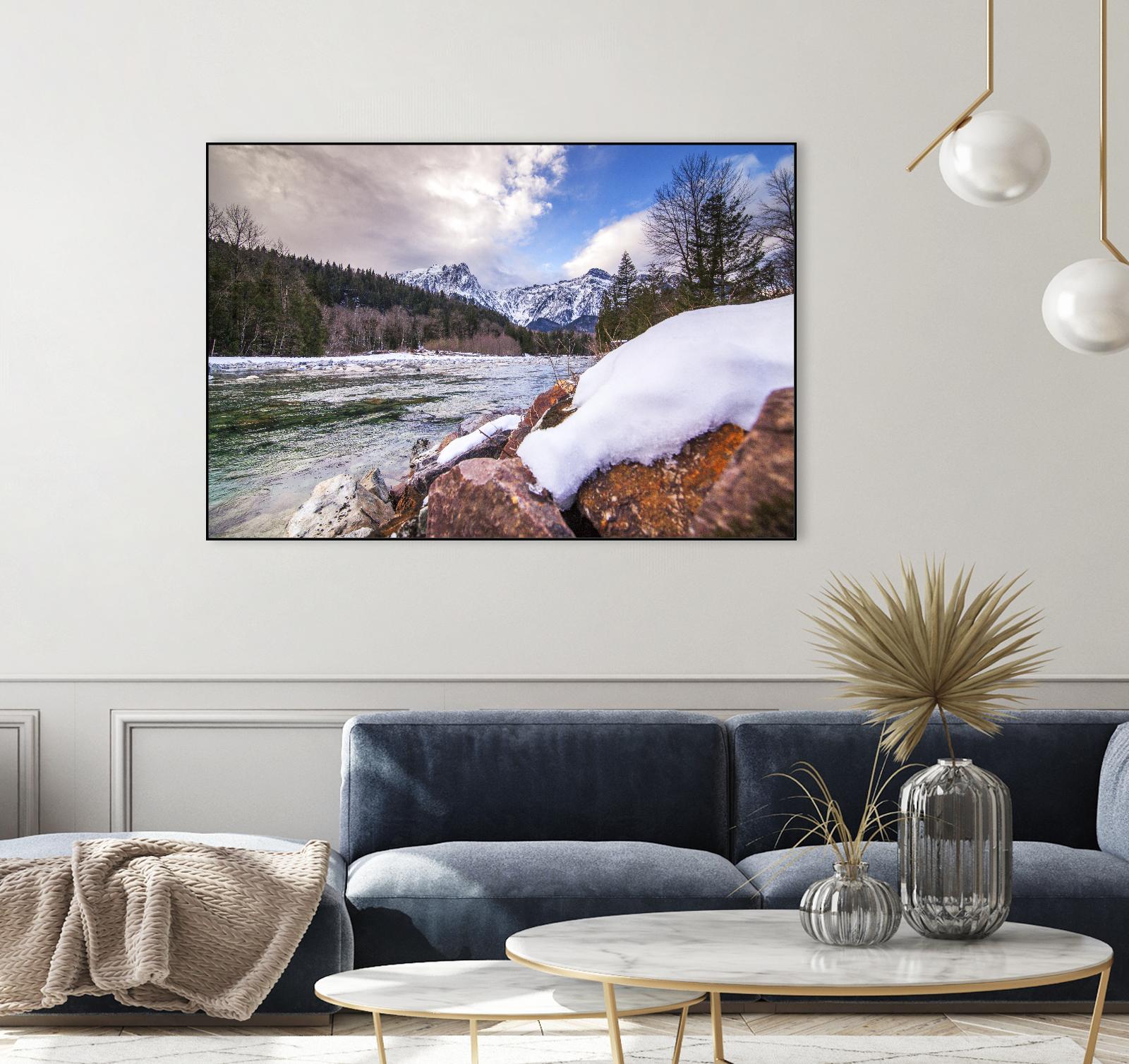 Snow Capped Days by Aaron Matheson on GIANT ART - white landscape