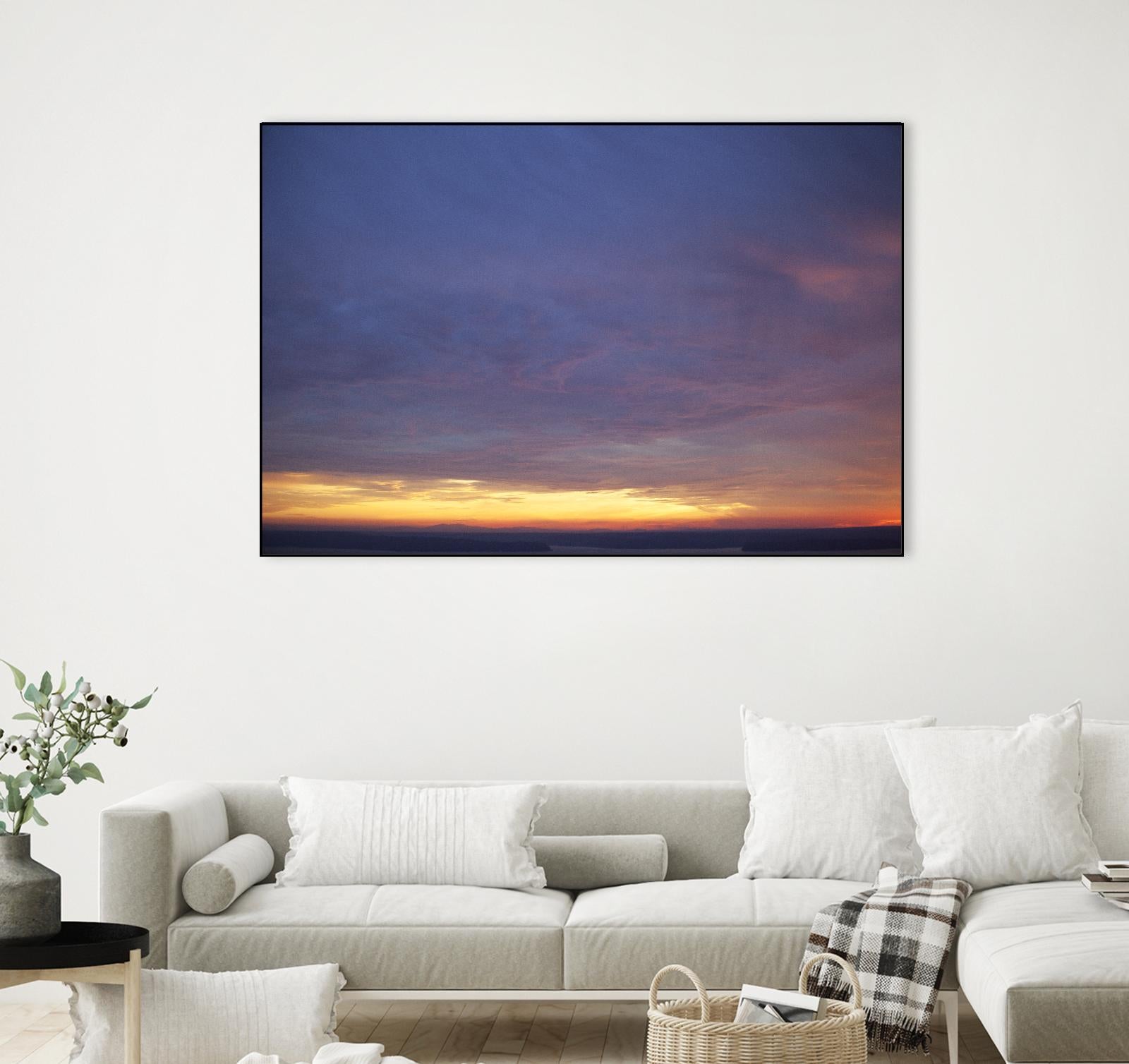 Cloudy View by Aaron Matheson on GIANT ART - yellow landscape