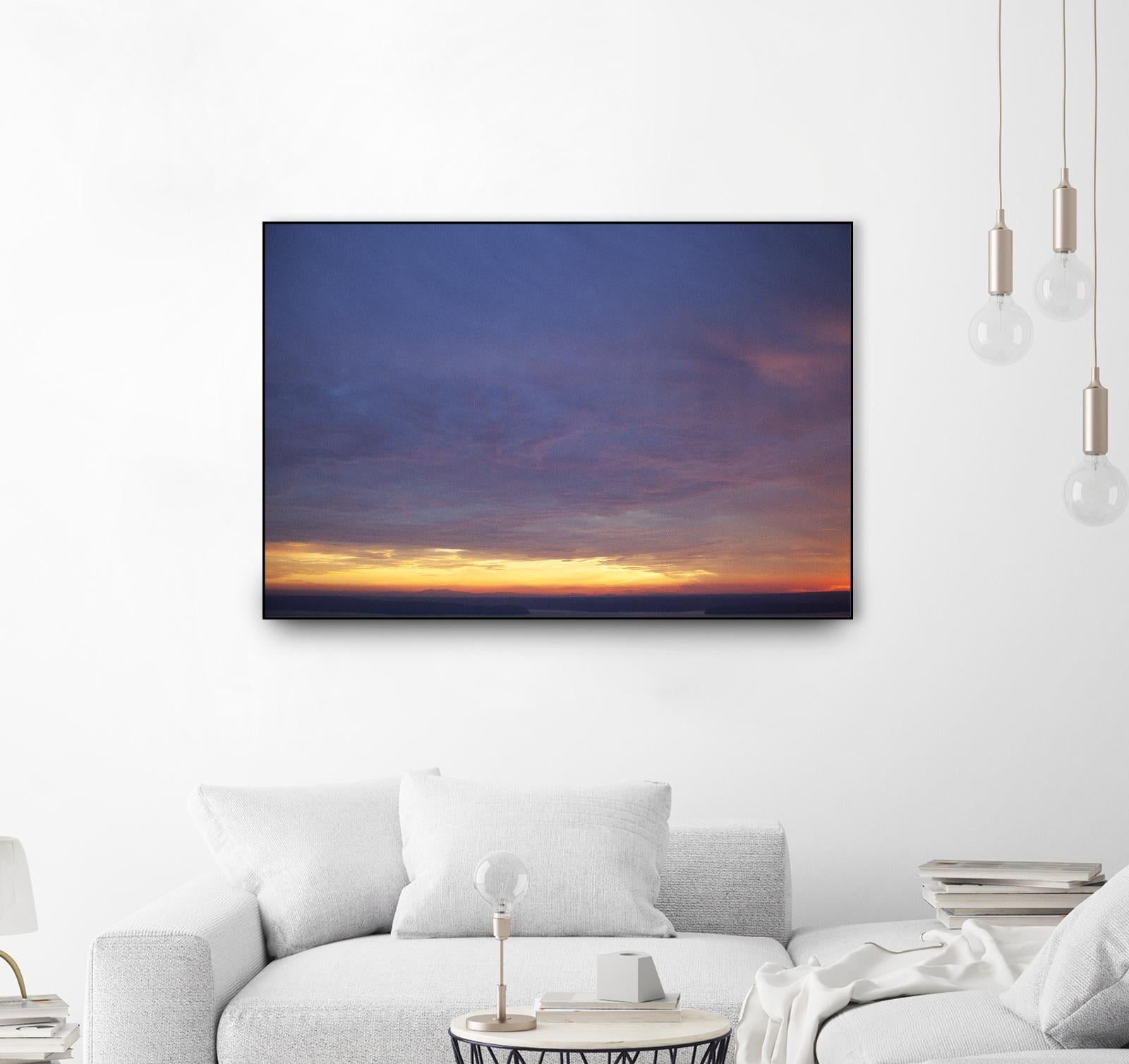 Cloudy View by Aaron Matheson on GIANT ART - yellow landscape