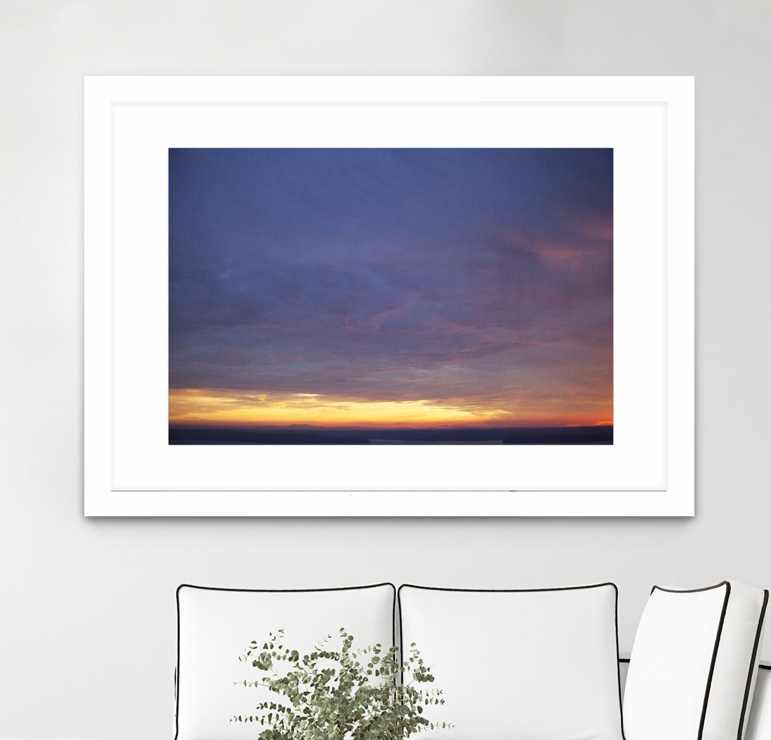 Cloudy View by Aaron Matheson on GIANT ART - yellow landscape