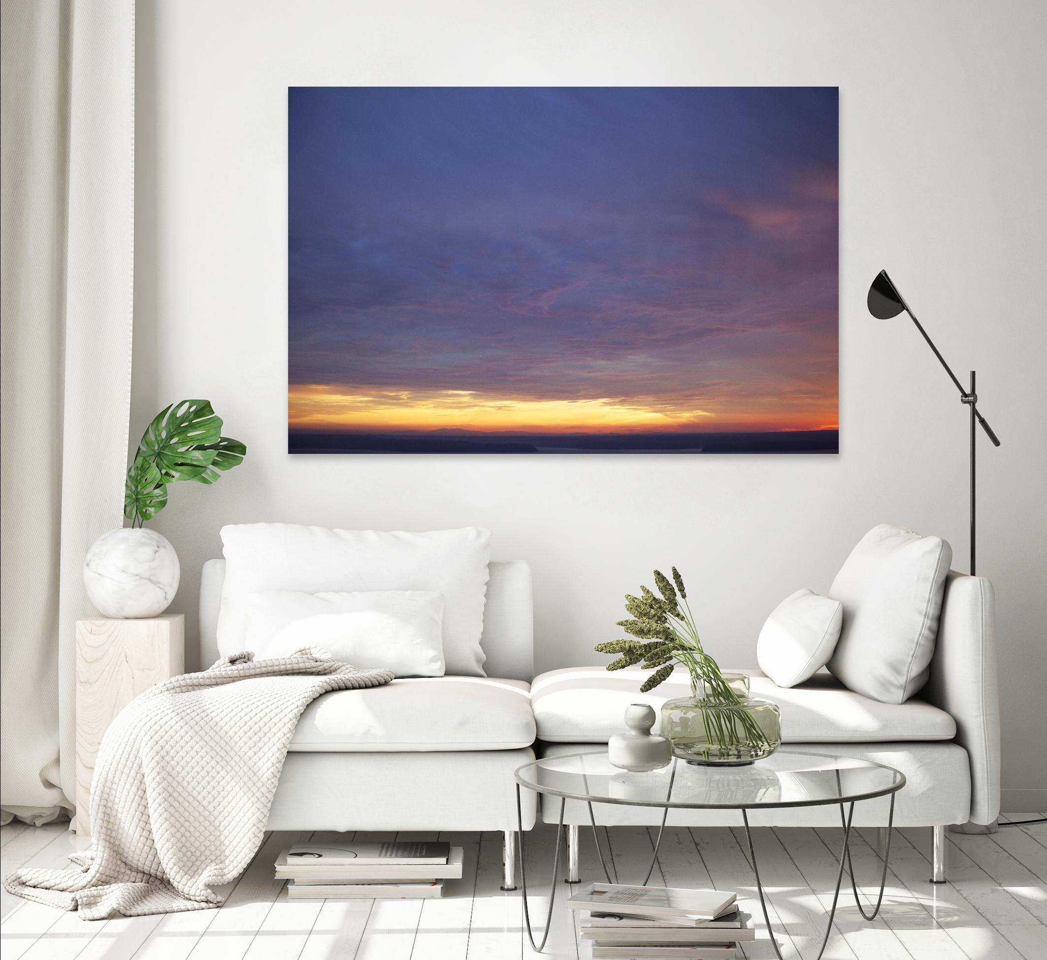 Cloudy View by Aaron Matheson on GIANT ART - yellow landscape