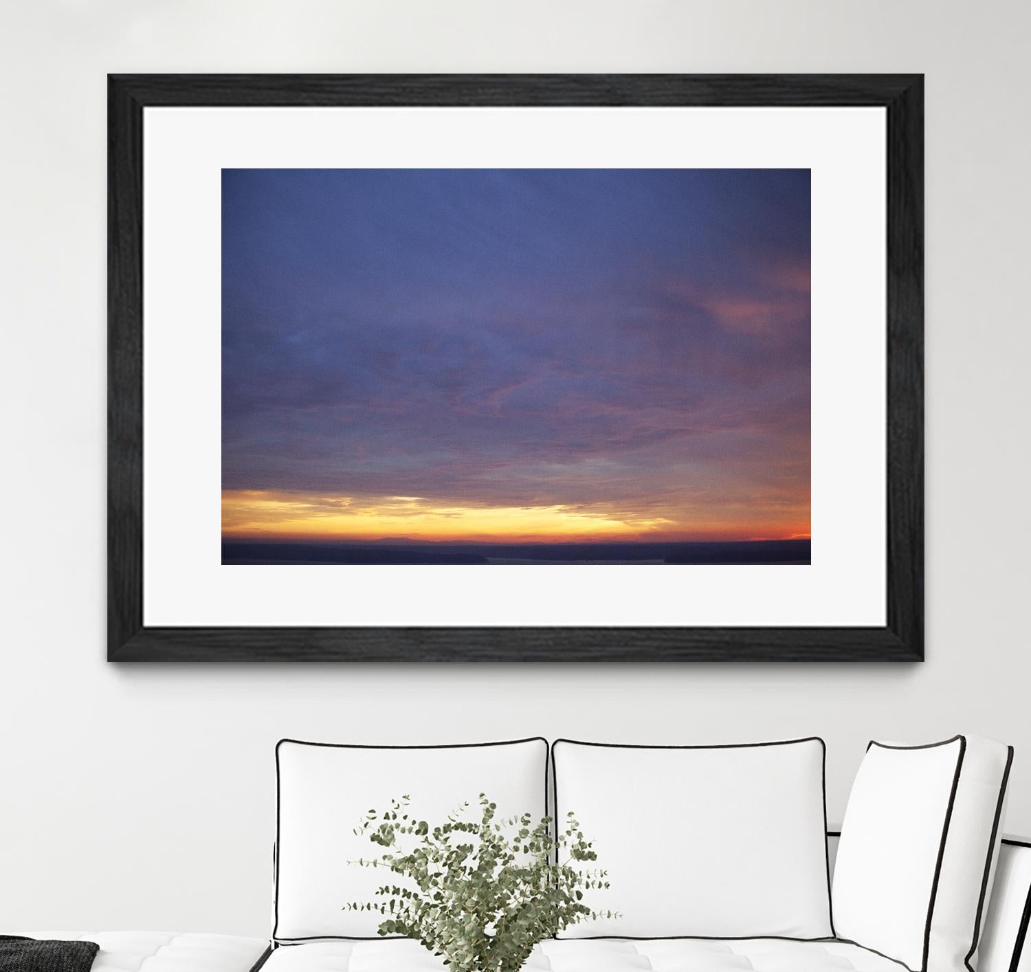 Cloudy View by Aaron Matheson on GIANT ART - yellow landscape