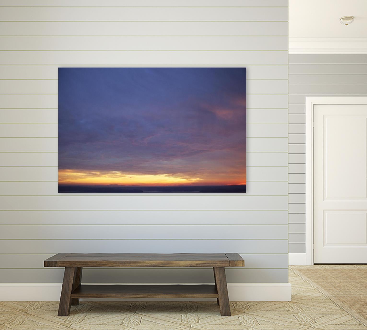 Cloudy View by Aaron Matheson on GIANT ART - yellow landscape