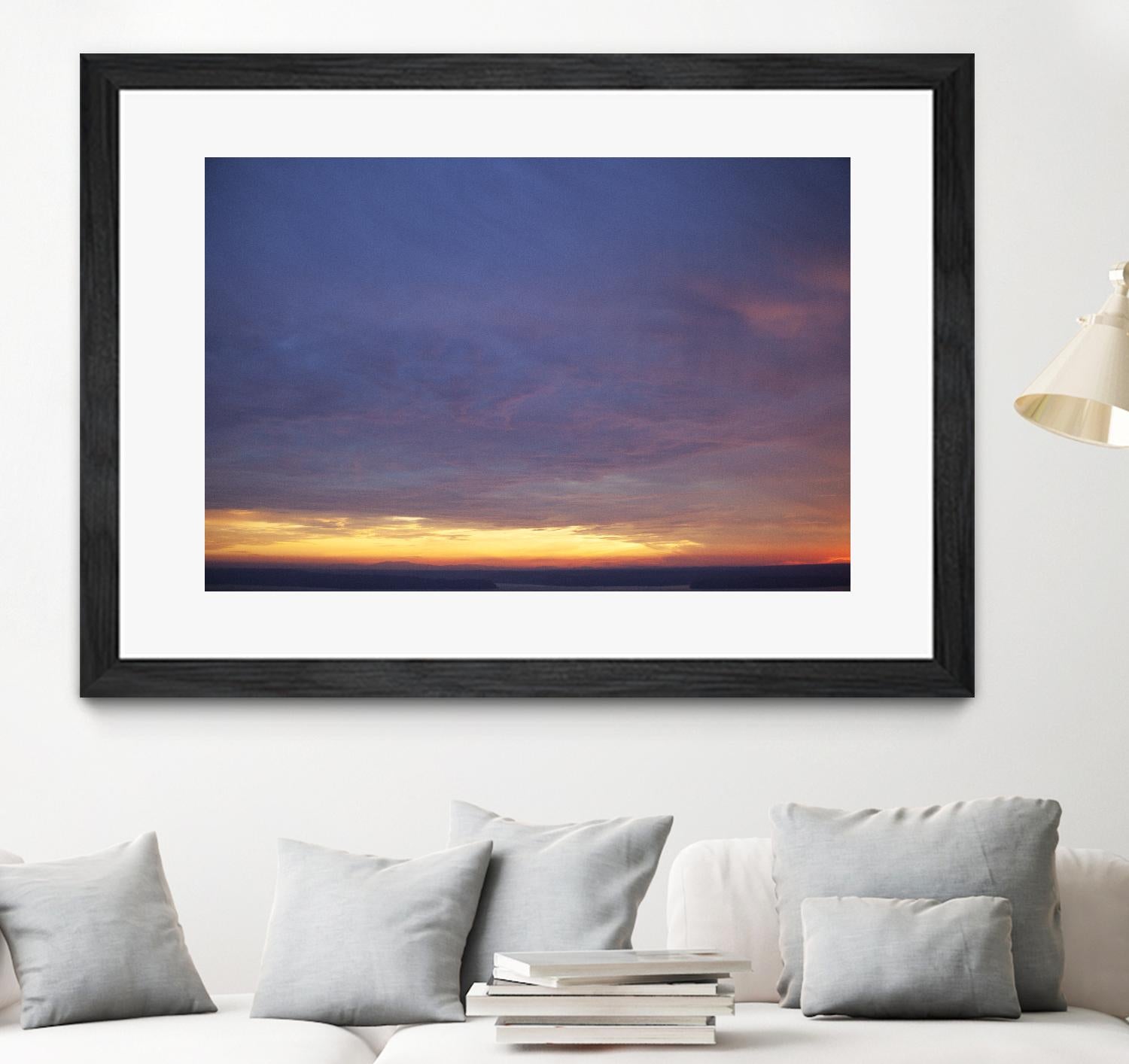 Cloudy View by Aaron Matheson on GIANT ART - yellow landscape