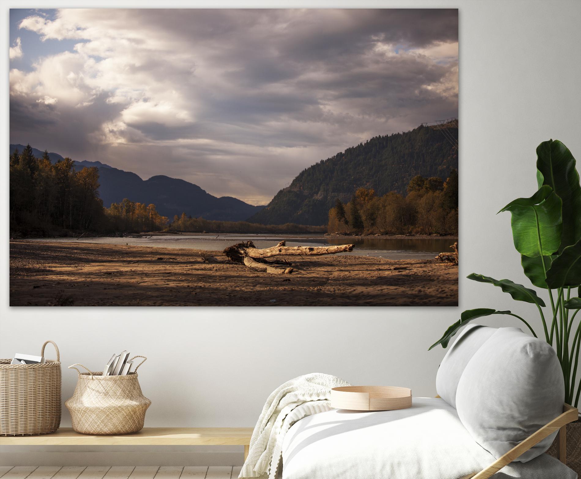 Lake Views by Aaron Matheson on GIANT ART - grey landscape