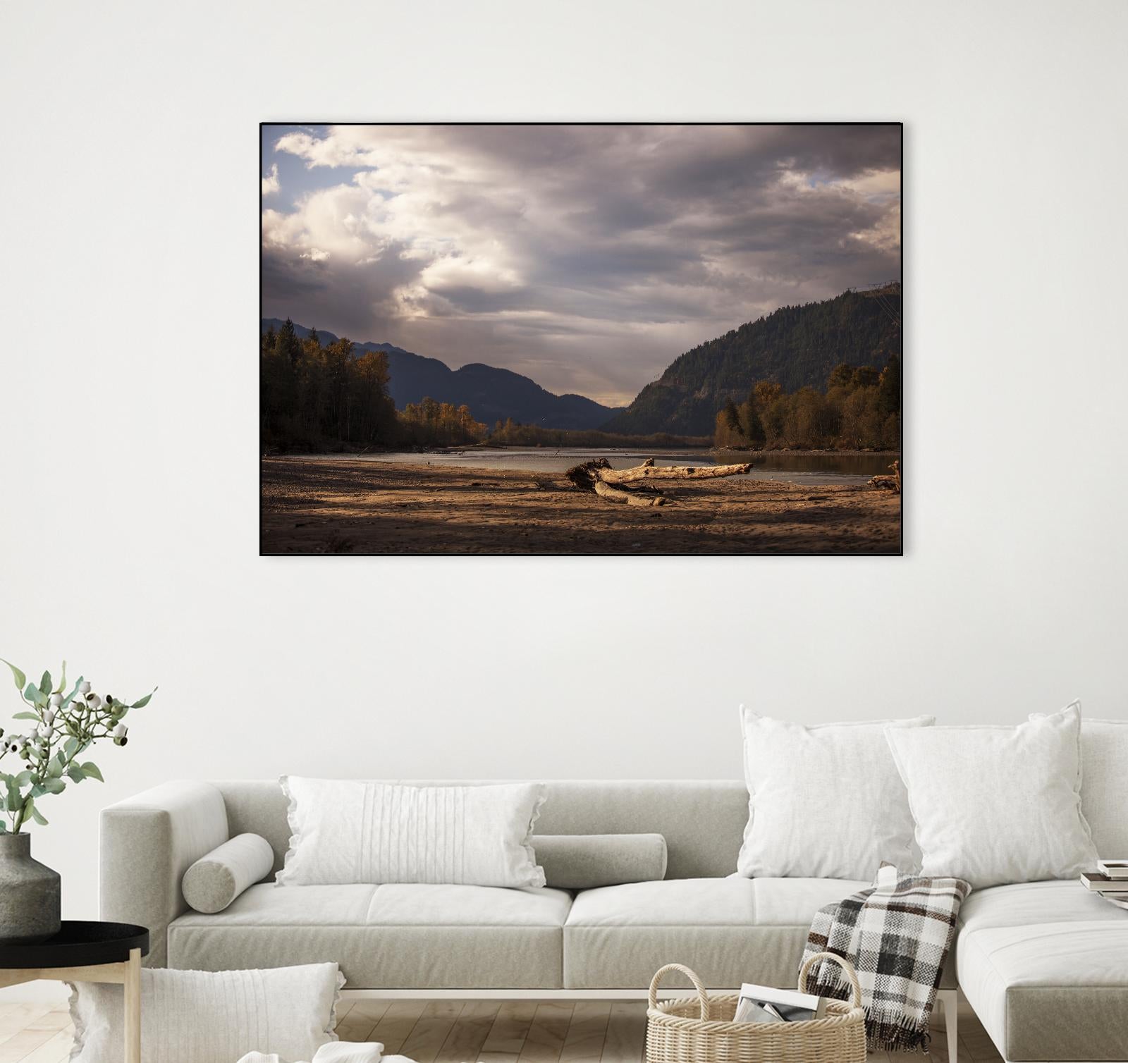 Lake Views by Aaron Matheson on GIANT ART - grey landscape