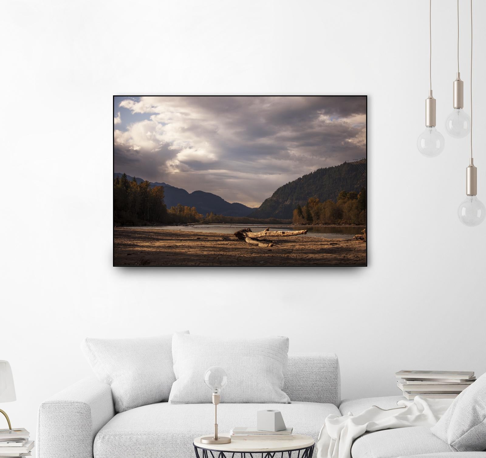 Lake Views by Aaron Matheson on GIANT ART - grey landscape