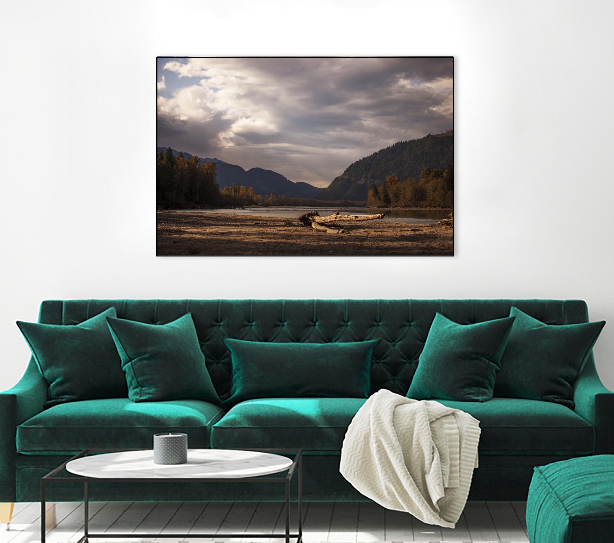 Lake Views by Aaron Matheson on GIANT ART - grey landscape