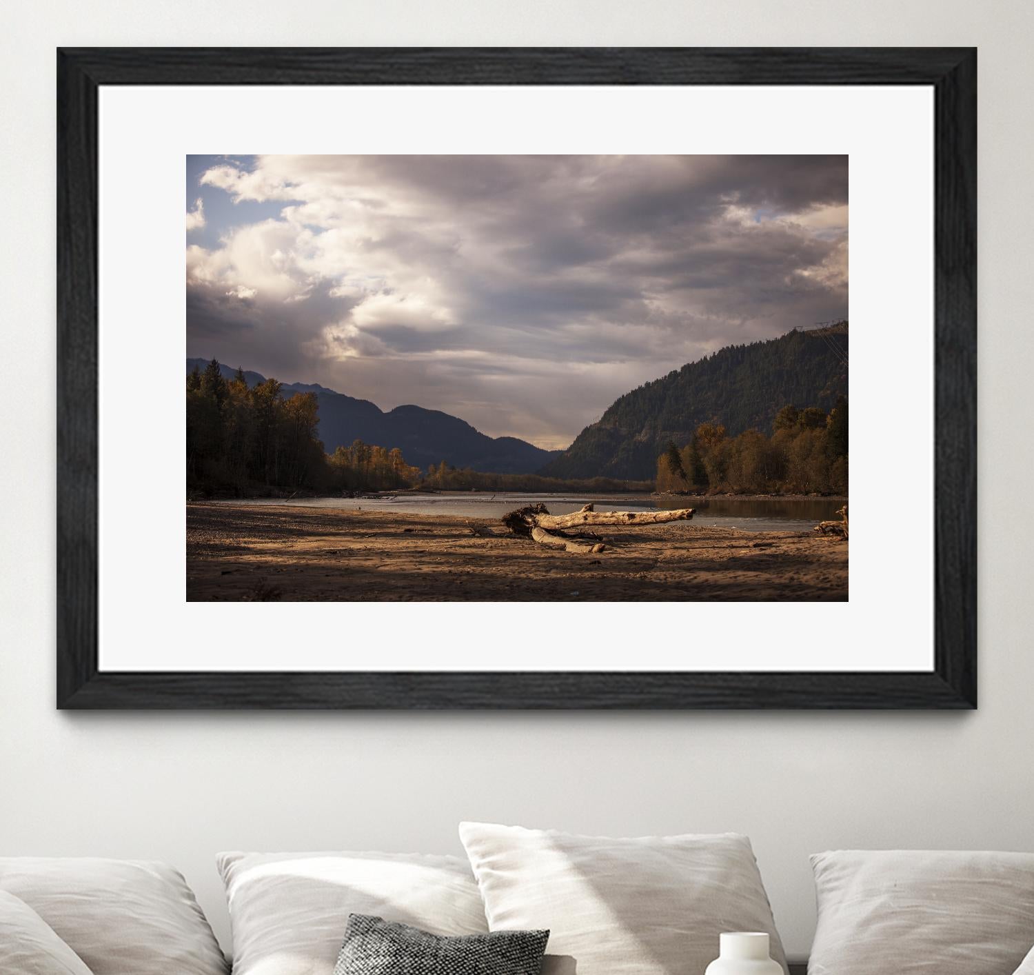 Lake Views by Aaron Matheson on GIANT ART - grey landscape