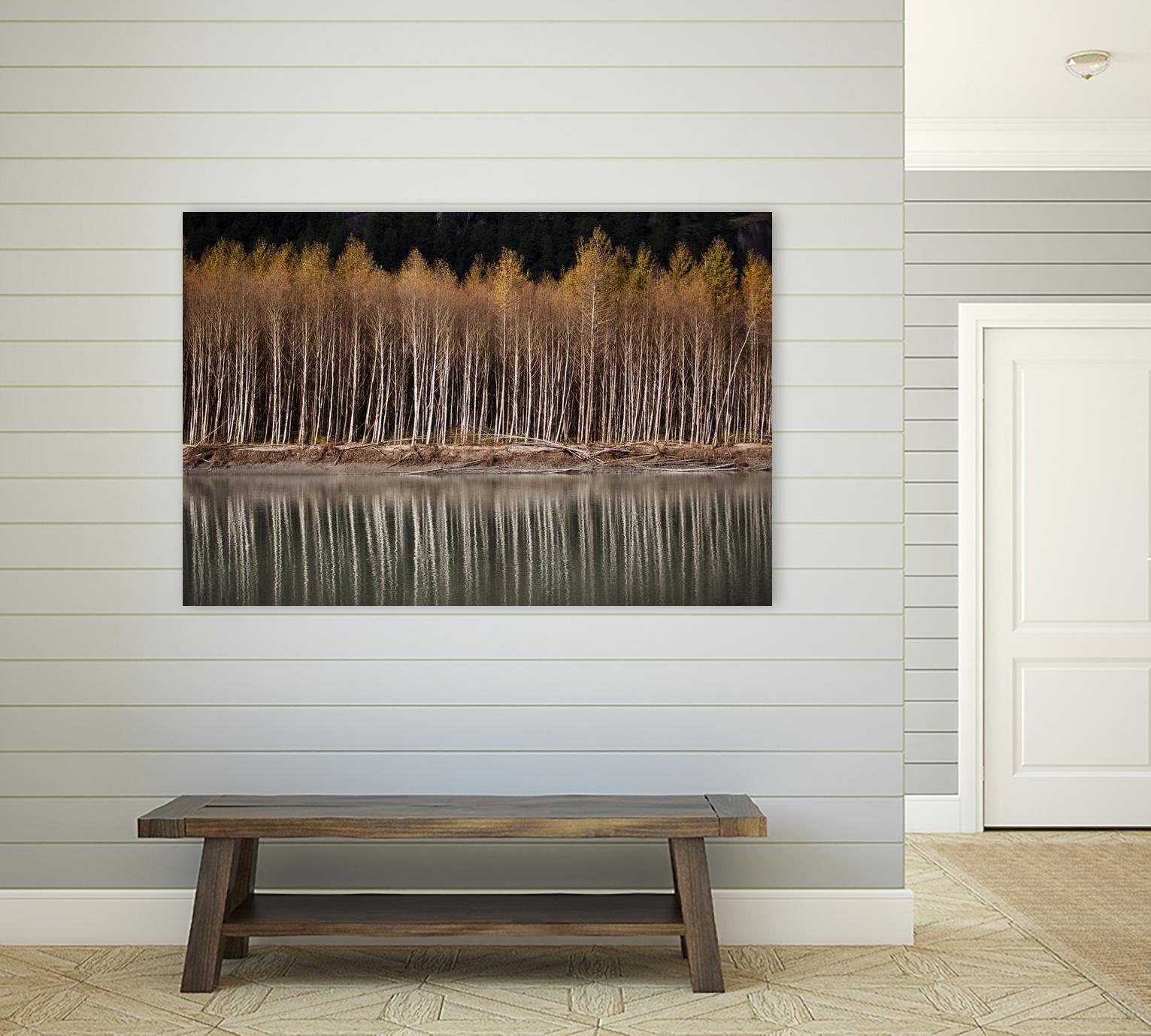 Golden Visions by Aaron Matheson on GIANT ART - grey landscape