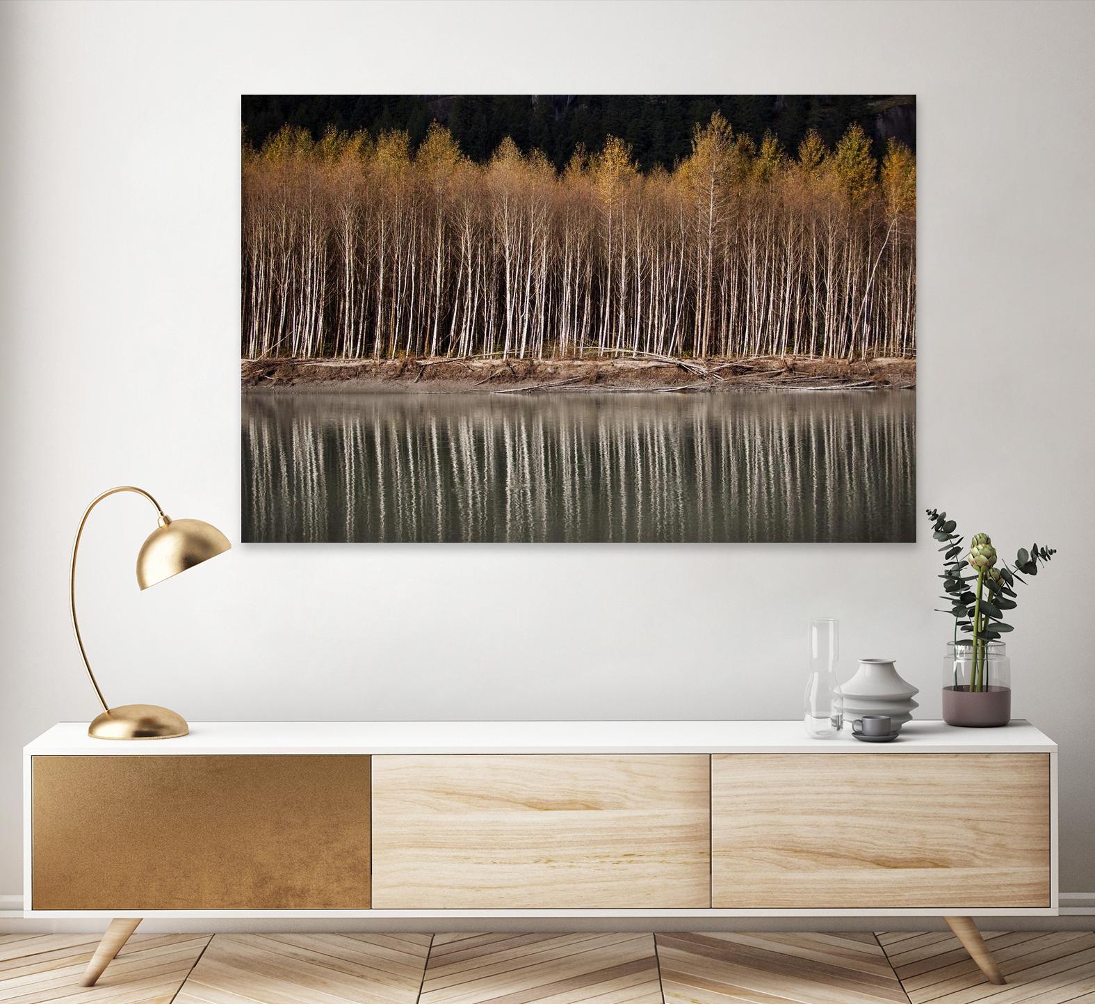 Golden Visions by Aaron Matheson on GIANT ART - grey landscape