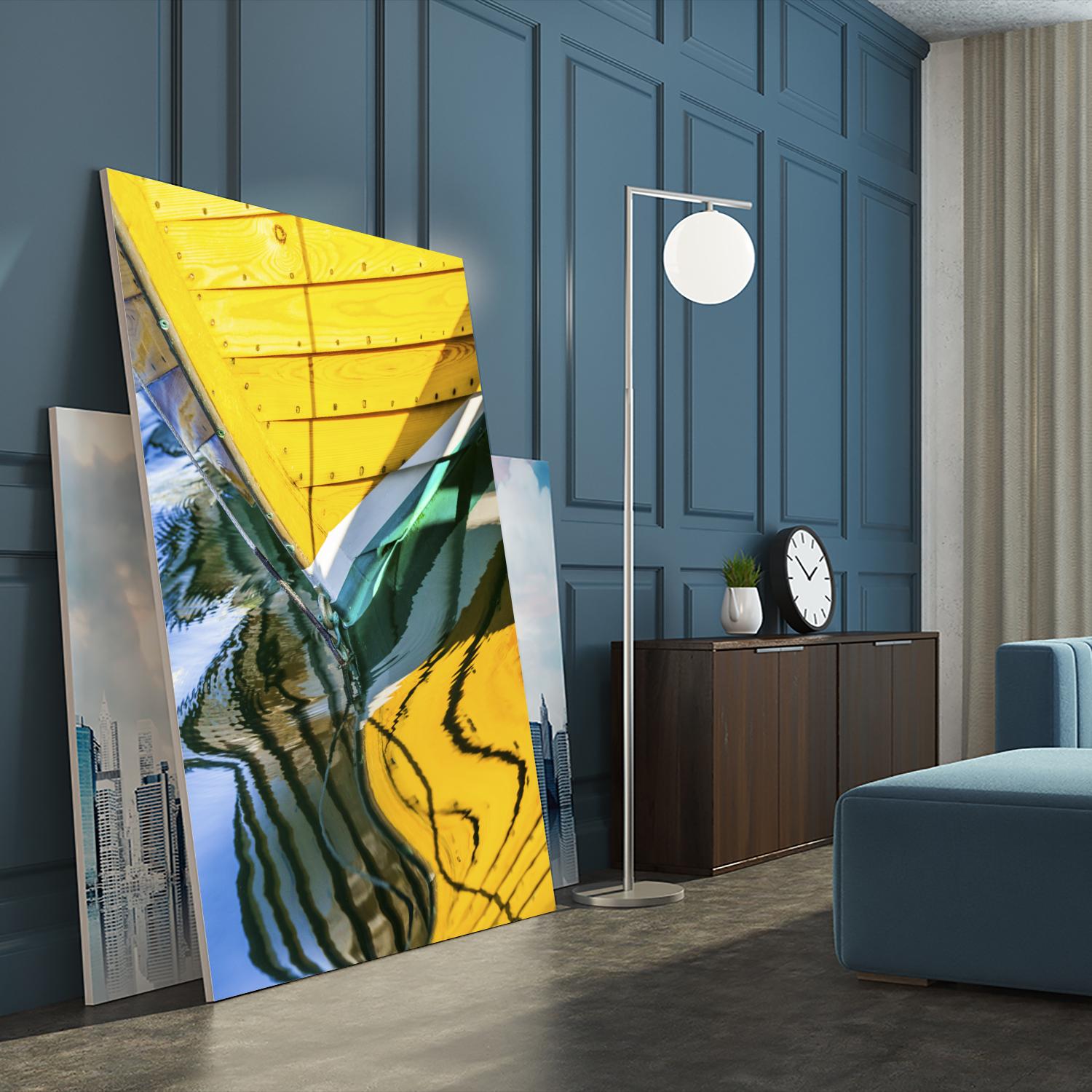 Sunny Yellow Days by Melissa McClain on GIANT ART - blue photo art