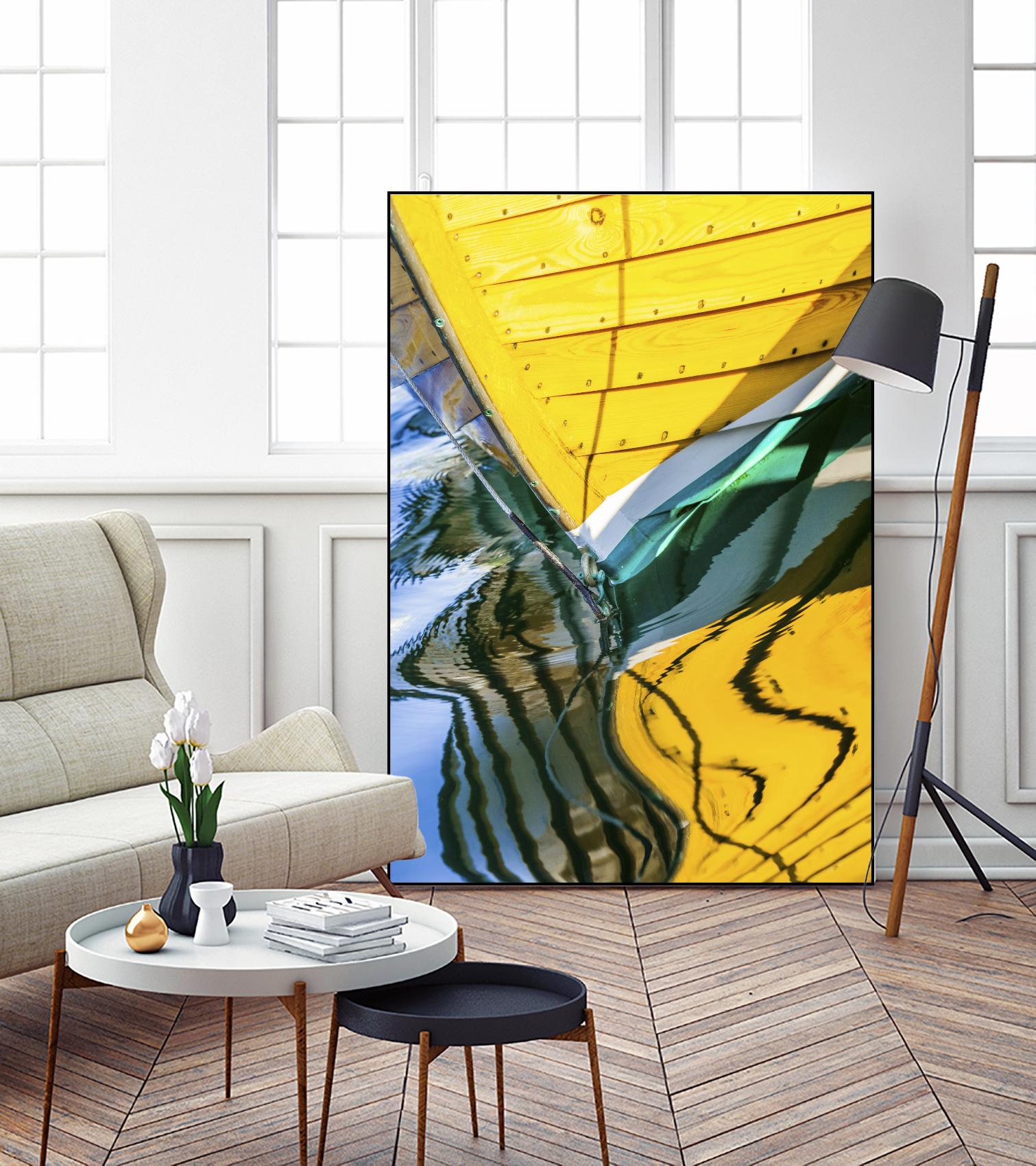 Sunny Yellow Days by Melissa McClain on GIANT ART - blue photo art