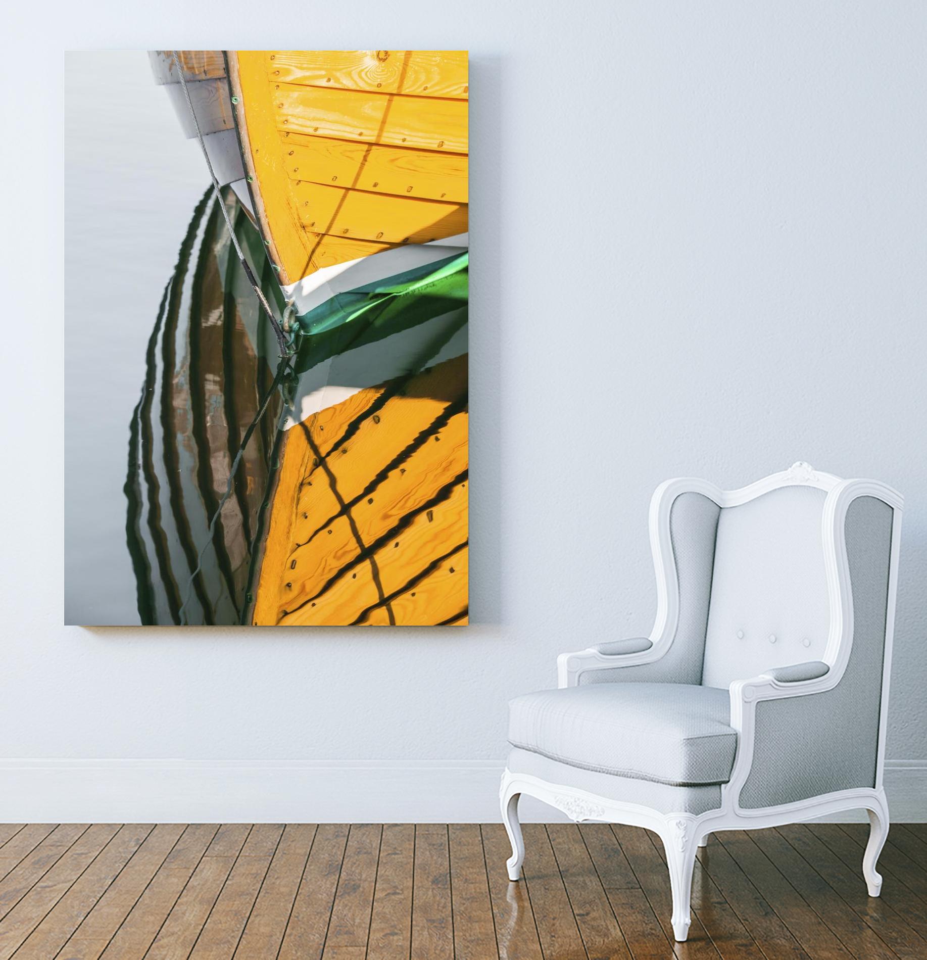 Reflections in Yellow by Melissa McClain on GIANT ART - blue photo art