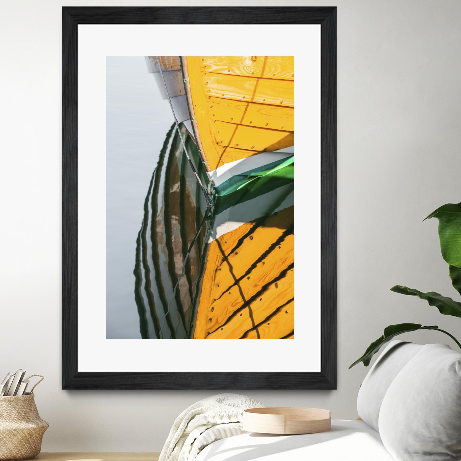 Reflections in Yellow by Melissa McClain on GIANT ART - blue photo art