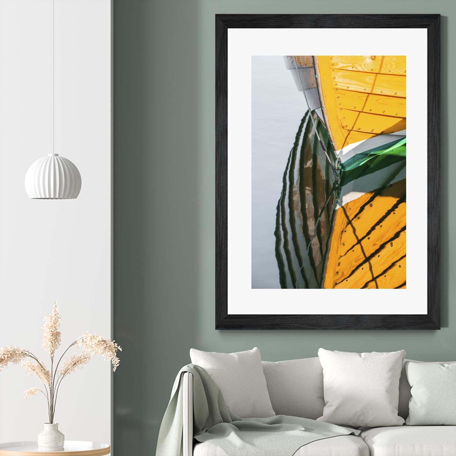 Reflections in Yellow by Melissa McClain on GIANT ART - blue photo art