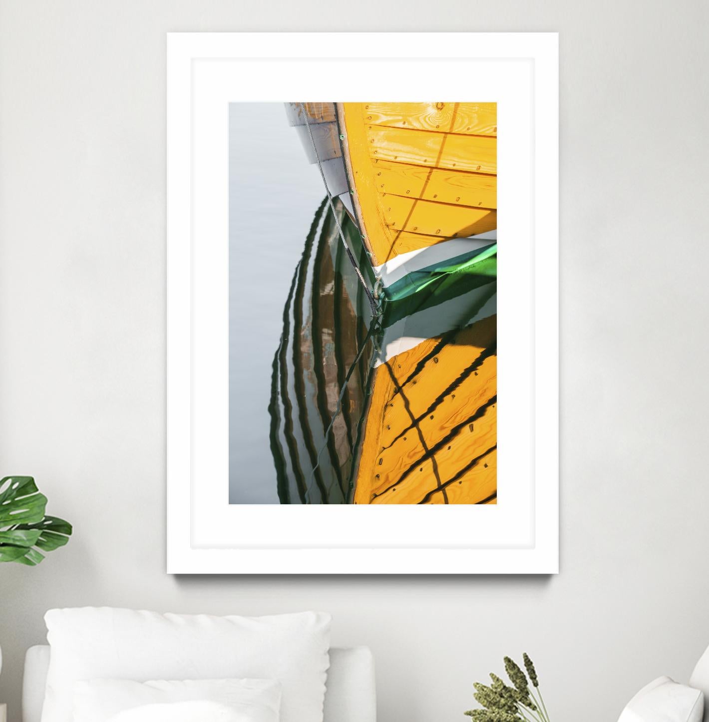 Reflections in Yellow by Melissa McClain on GIANT ART - blue photo art