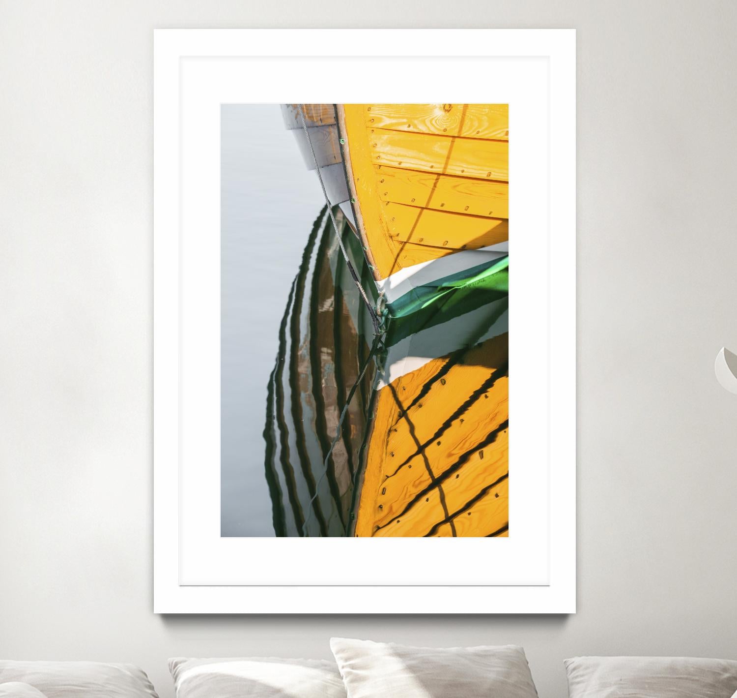 Reflections in Yellow by Melissa McClain on GIANT ART - blue photo art