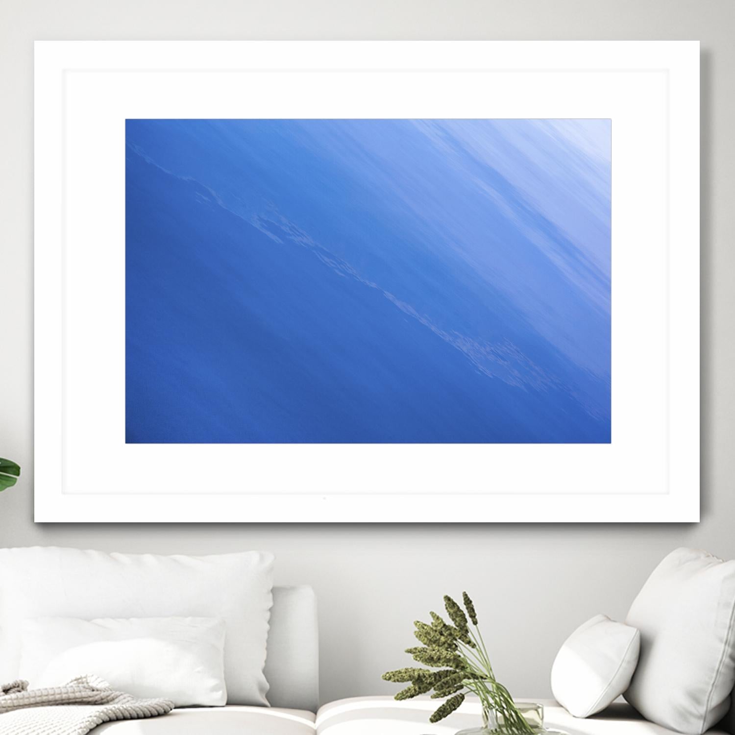 Sea of Blue by Melissa McClain on GIANT ART - blue abstract