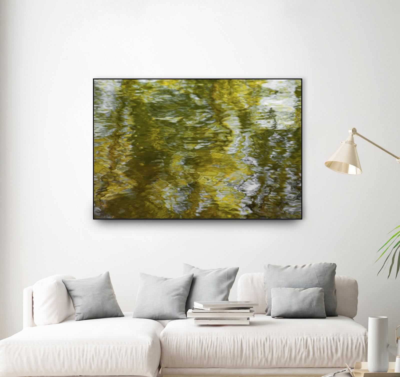 Morning Pond by Melissa McClain on GIANT ART - grey abstract