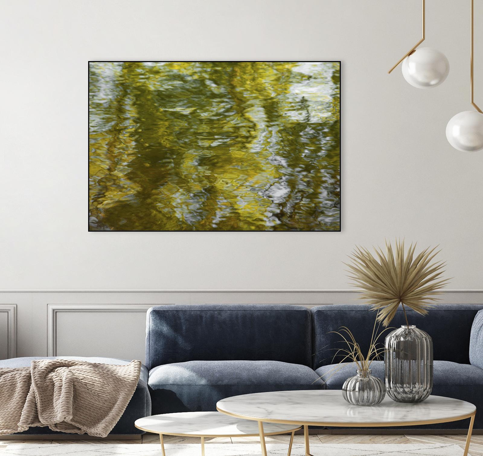 Morning Pond by Melissa McClain on GIANT ART - grey abstract