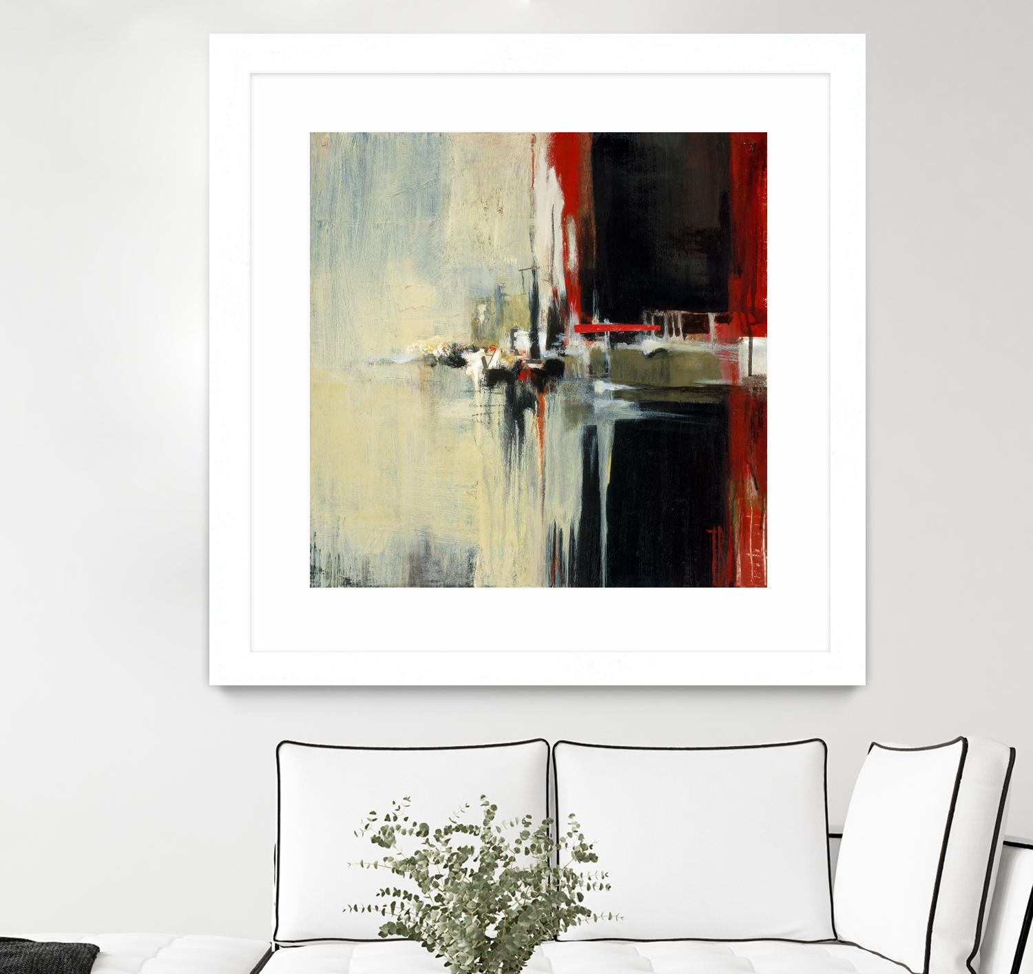 In the Reflexion by Terri Burris on GIANT ART - black abstract