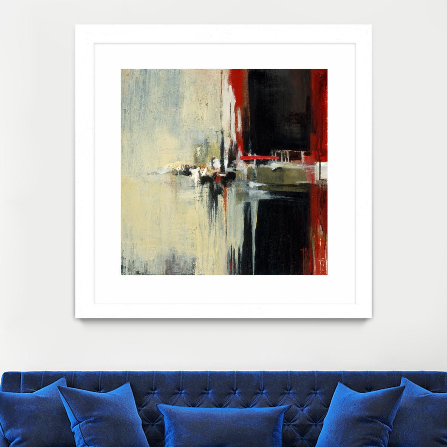 In the Reflexion by Terri Burris on GIANT ART - black abstract