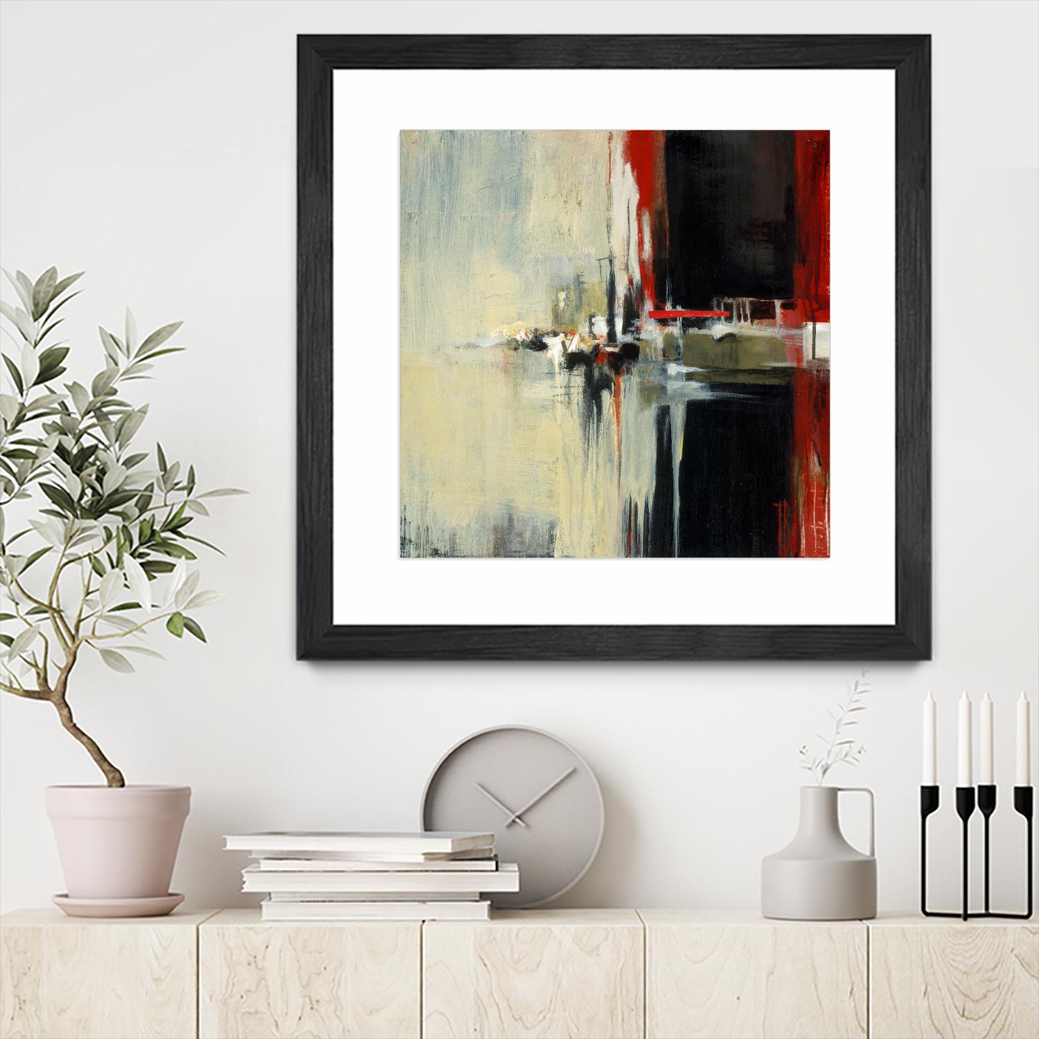 In the Reflexion by Terri Burris on GIANT ART - black abstract