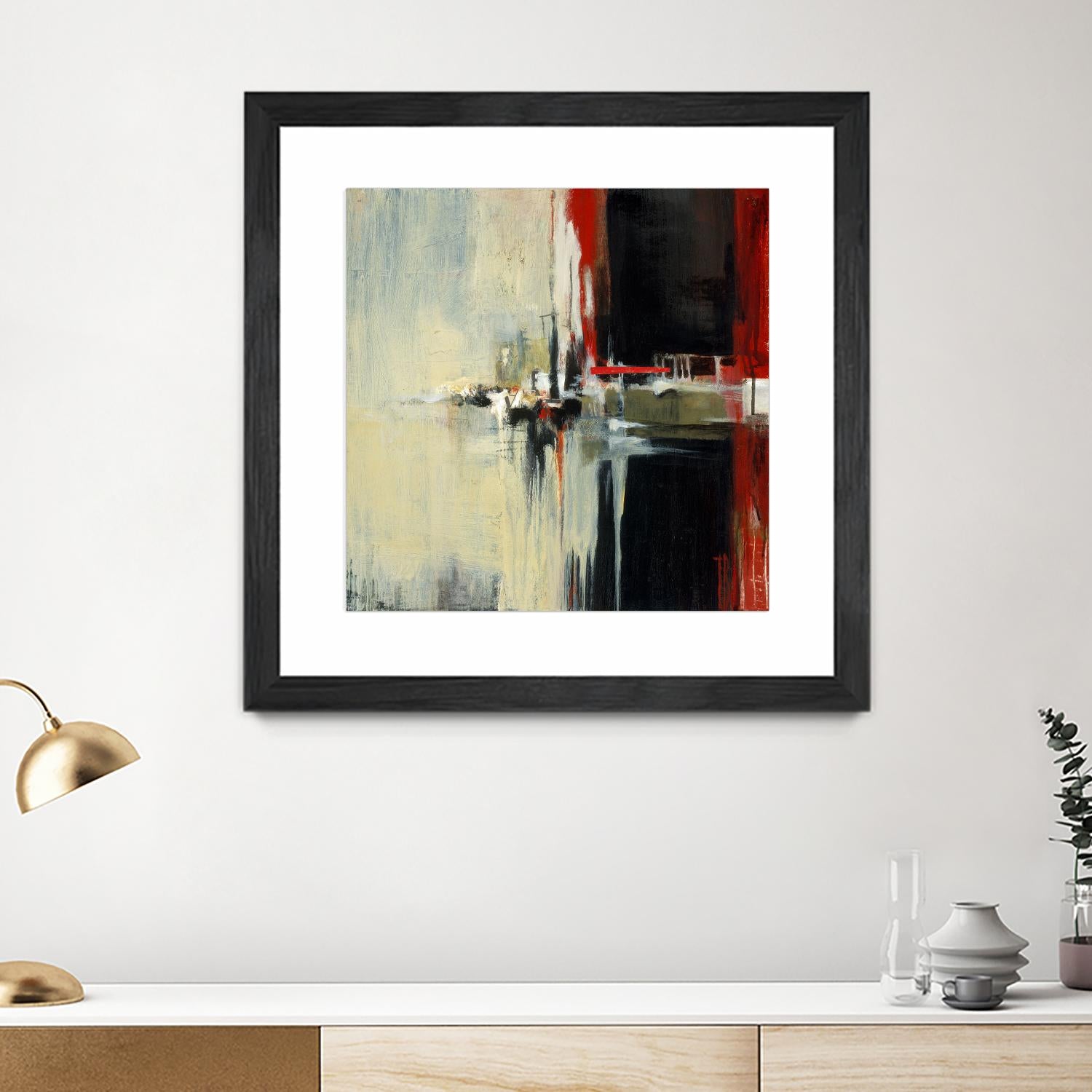 In the Reflexion by Terri Burris on GIANT ART - black abstract