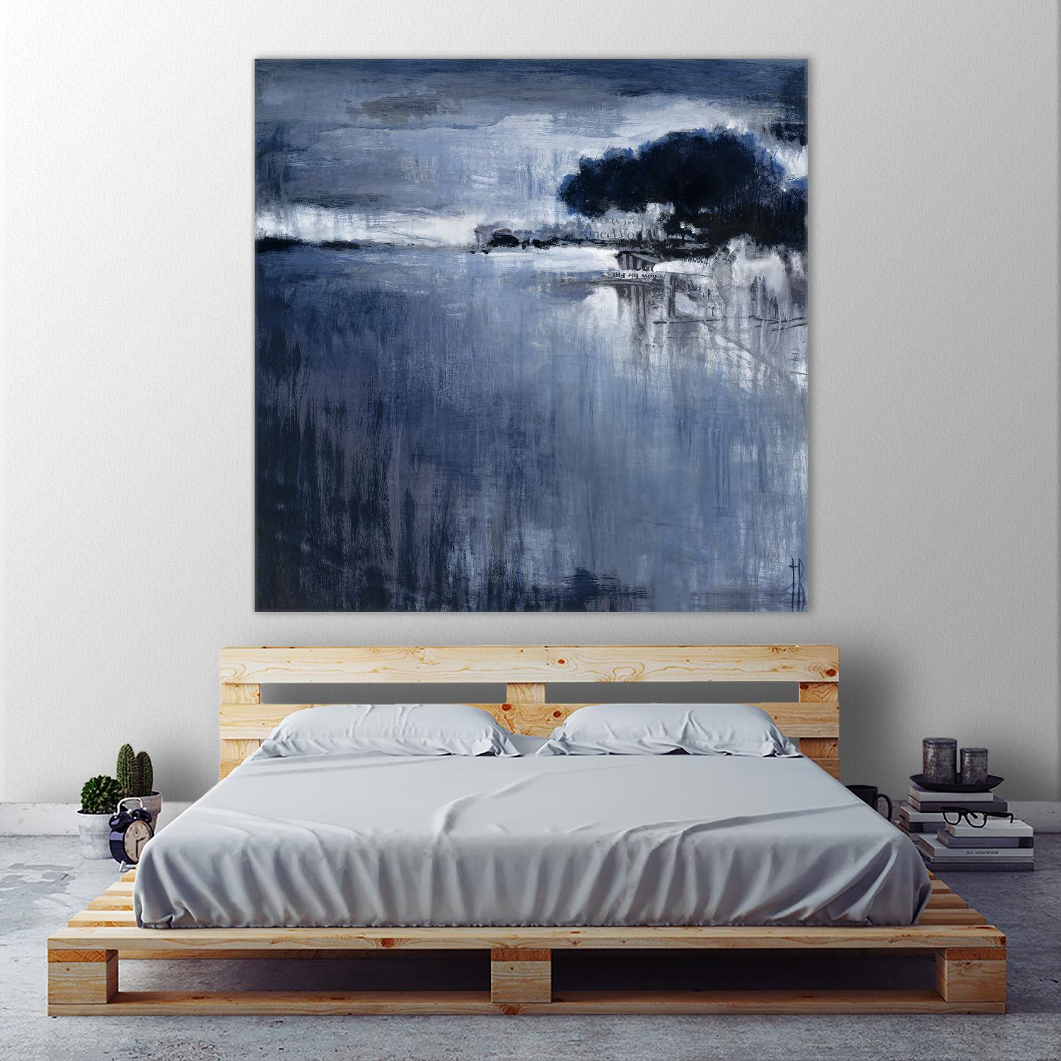 Cambria Fields by Terri Burris on GIANT ART - white abstract