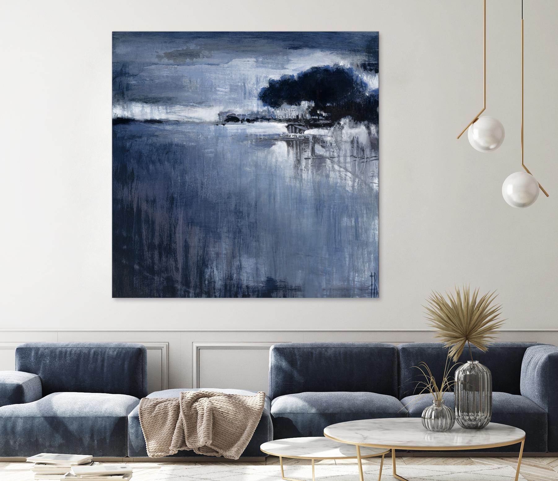 Cambria Fields by Terri Burris on GIANT ART - white abstract