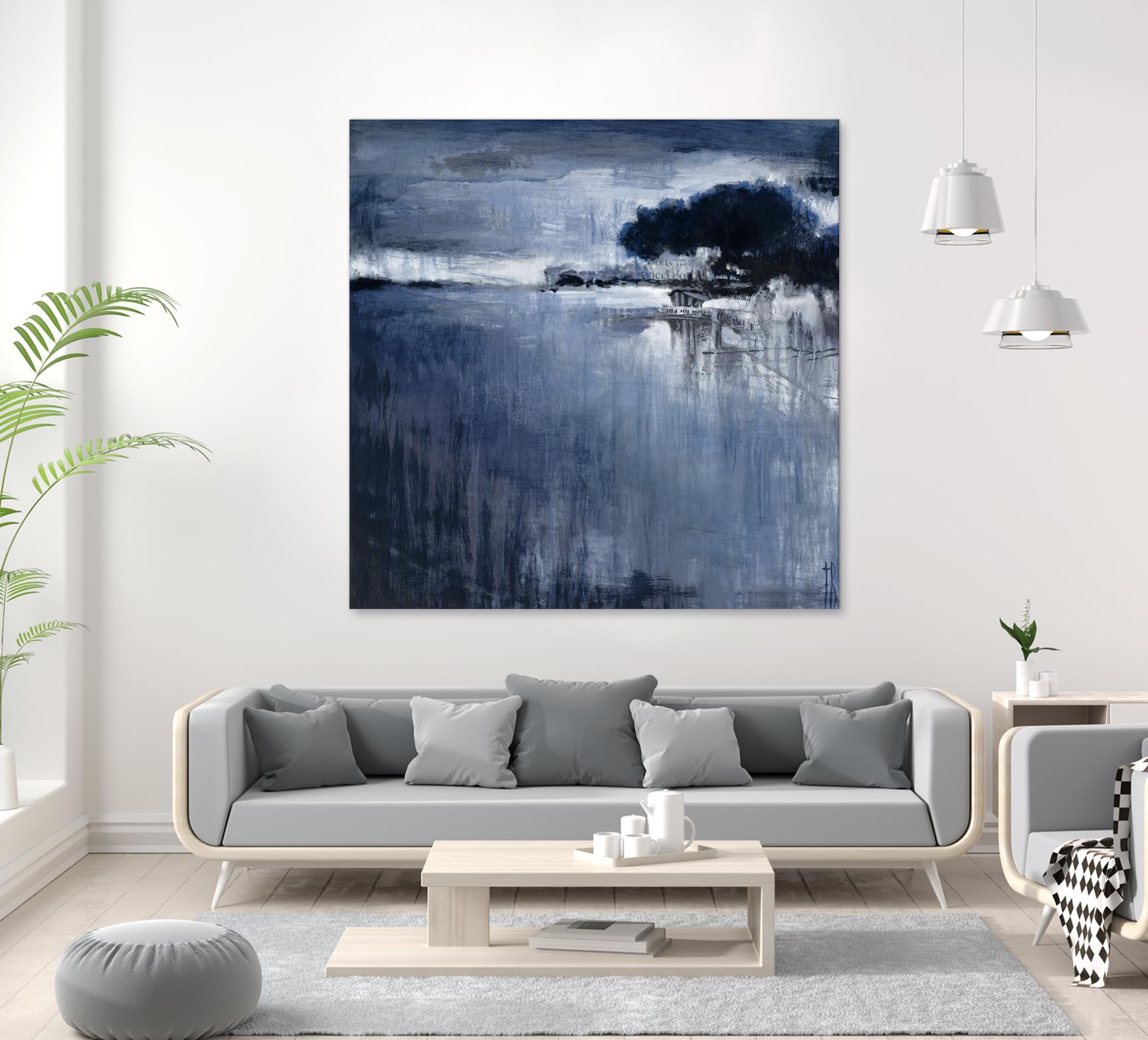 Cambria Fields by Terri Burris on GIANT ART - white abstract