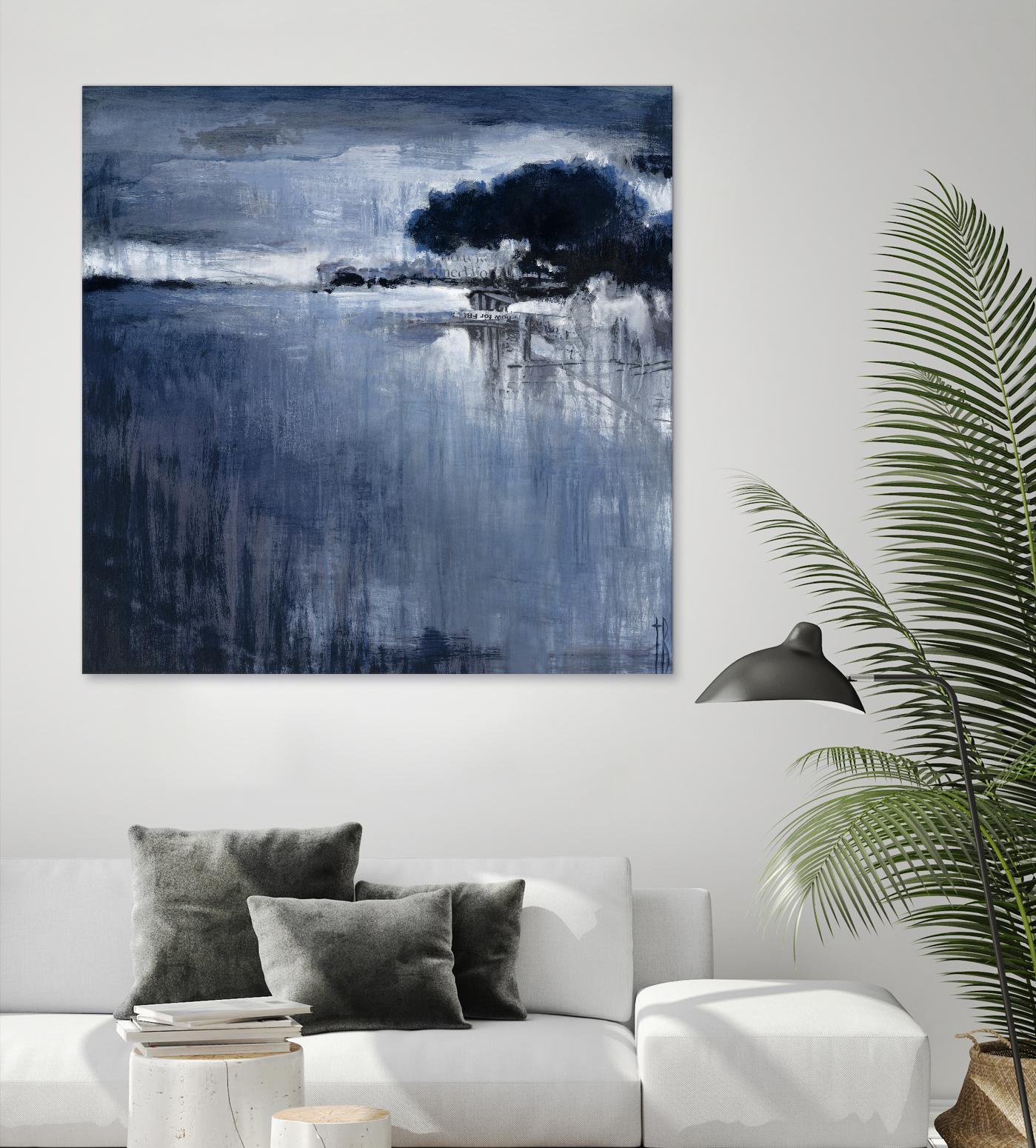 Cambria Fields by Terri Burris on GIANT ART - white abstract