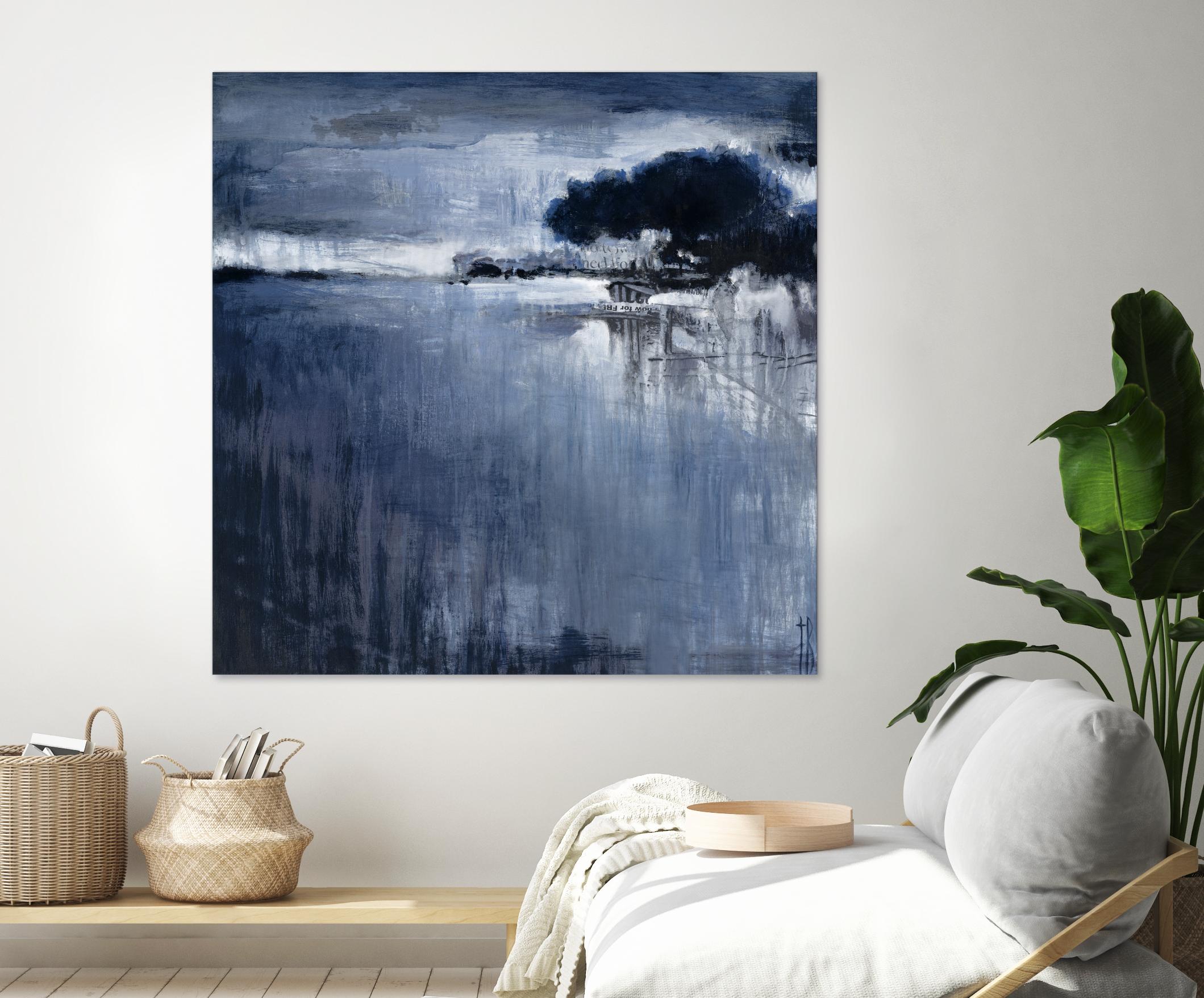 Cambria Fields by Terri Burris on GIANT ART - white abstract