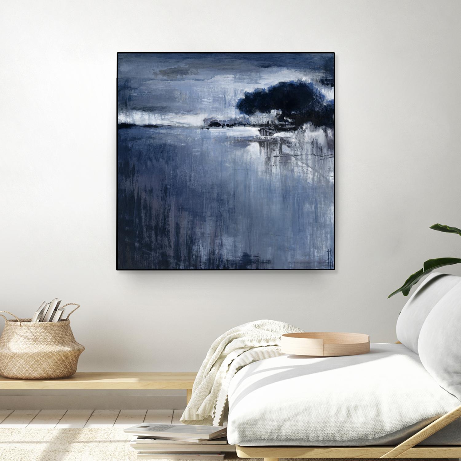 Cambria Fields by Terri Burris on GIANT ART - white abstract