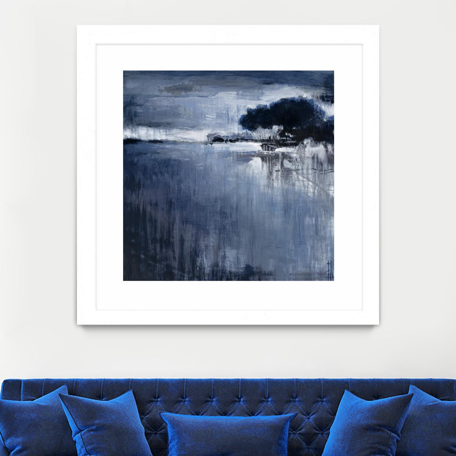 Cambria Fields by Terri Burris on GIANT ART - white abstract